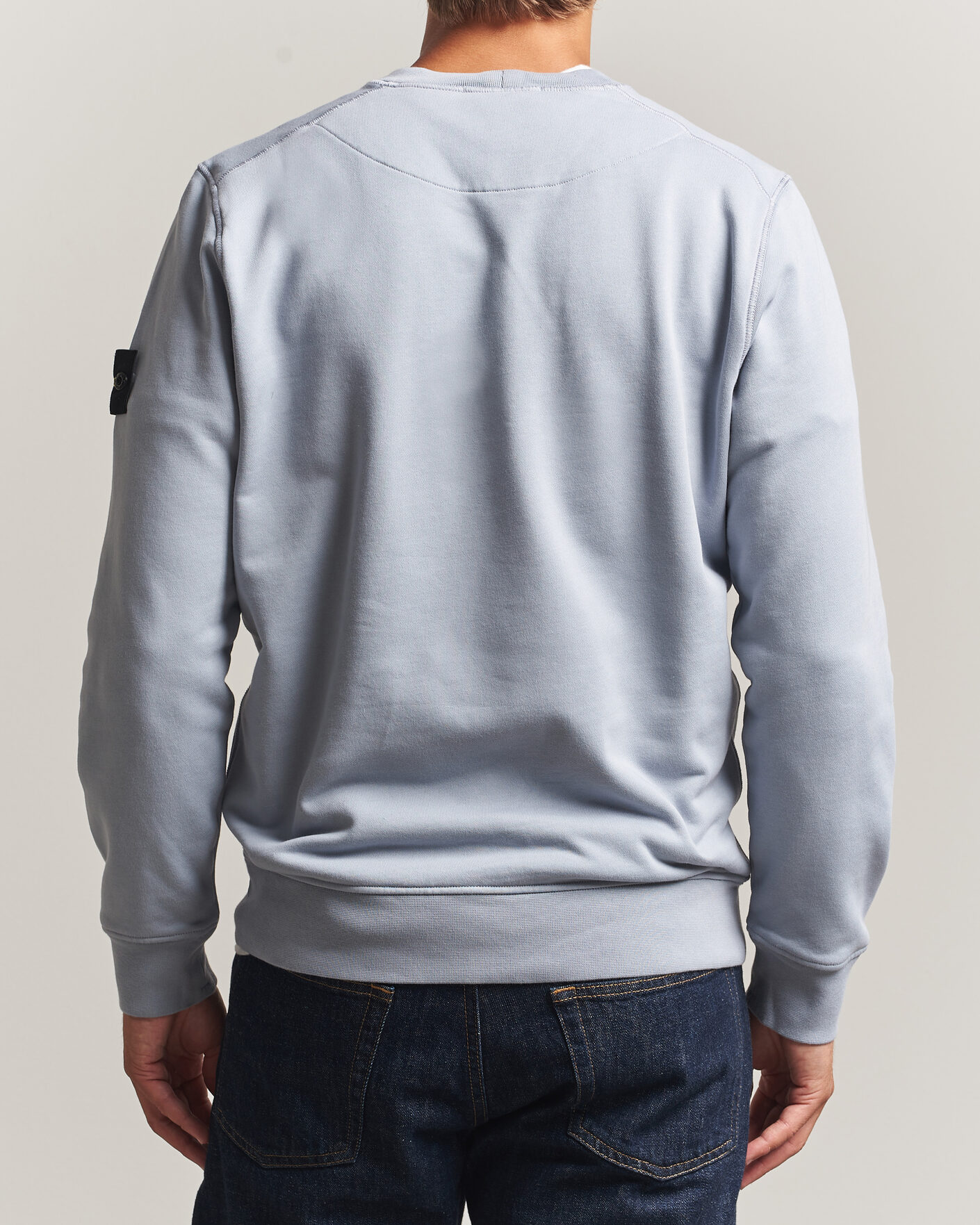 Hombres | Jerséis y prendas de punto | Stone Island | Garment Dyed Fleece Sweatshirt Ash Grey