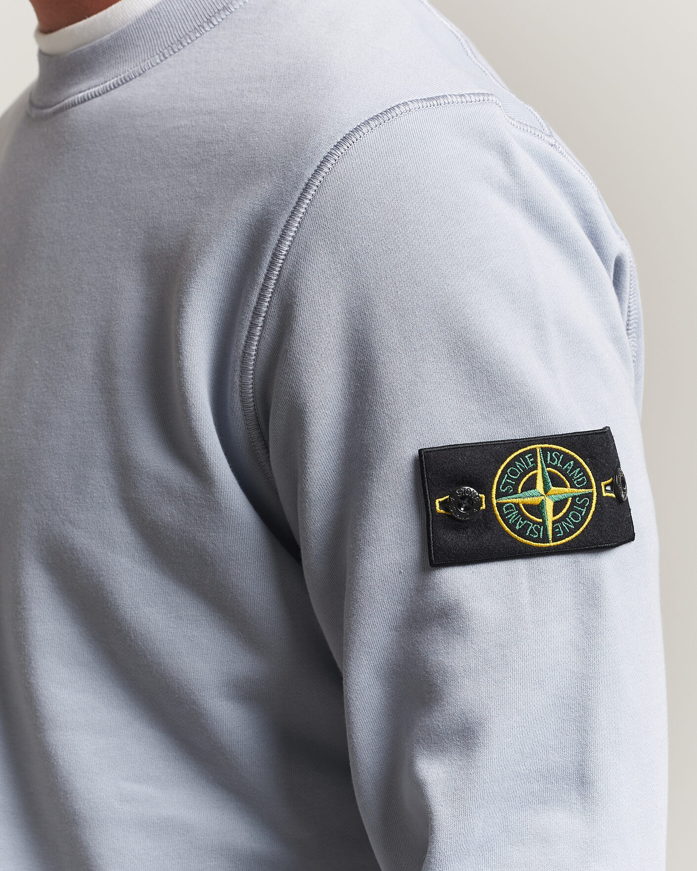 Hombres | Jerséis y prendas de punto | Stone Island | Garment Dyed Fleece Sweatshirt Ash Grey
