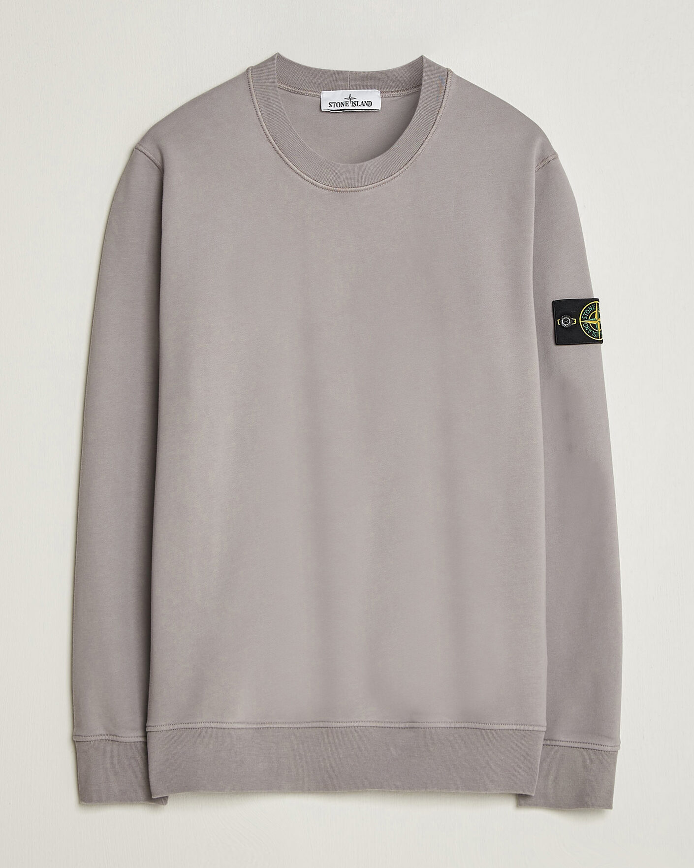 Hombres | Jerséis y prendas de punto | Stone Island | Garment Dyed Fleece Sweatshirt Grey