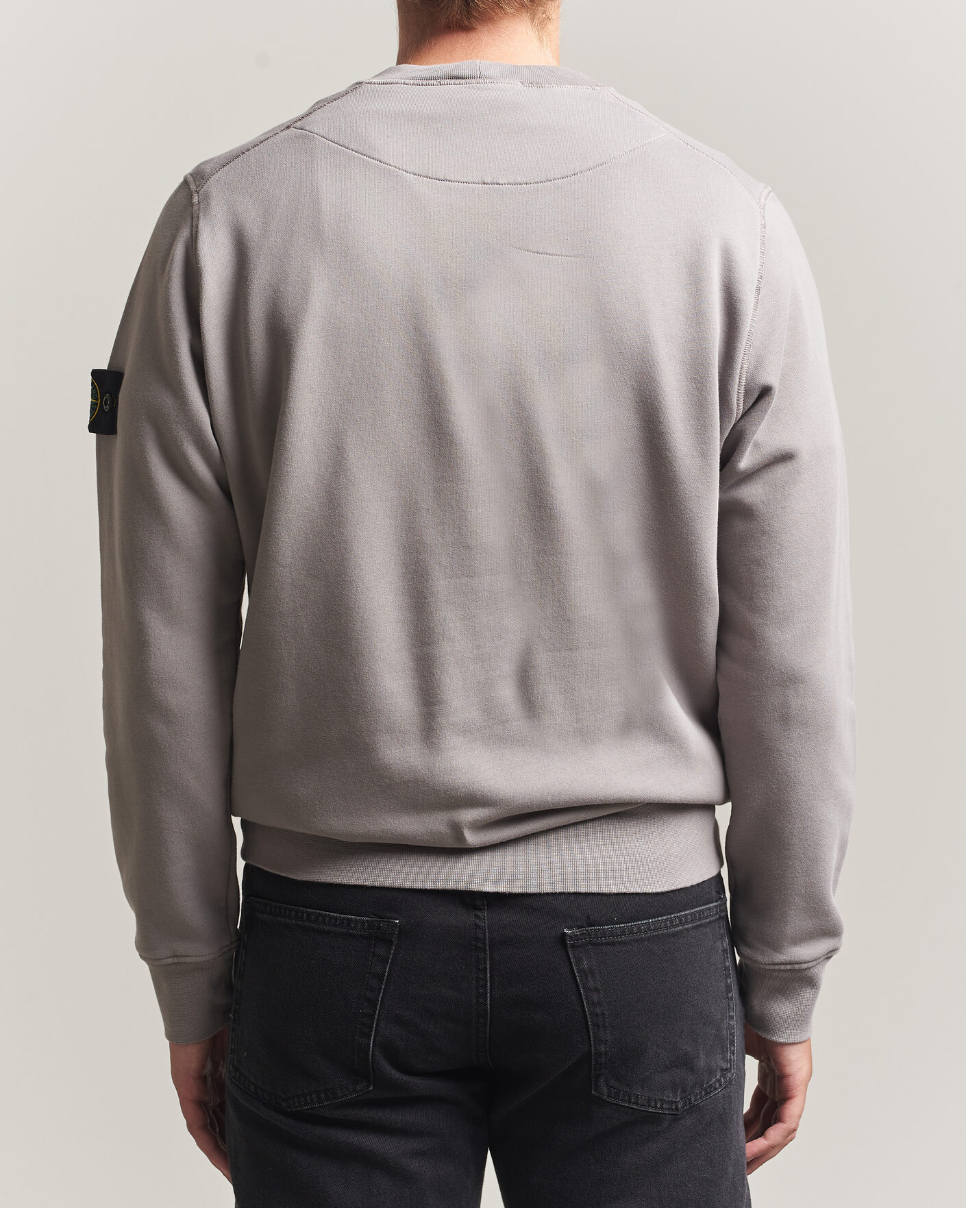 Hombres | Jerséis y prendas de punto | Stone Island | Garment Dyed Fleece Sweatshirt Grey