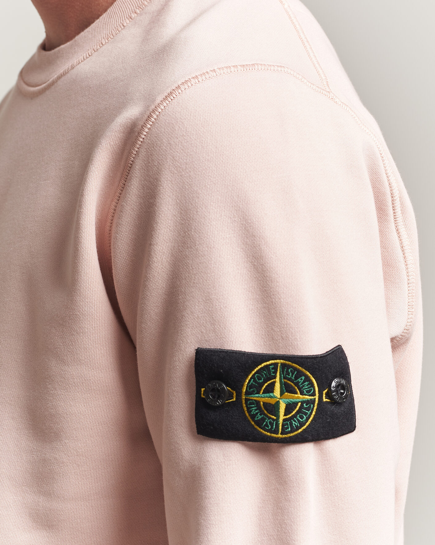 Hombres | Jerséis y prendas de punto | Stone Island | Garment Dyed Fleece Sweatshirt Antique Rose