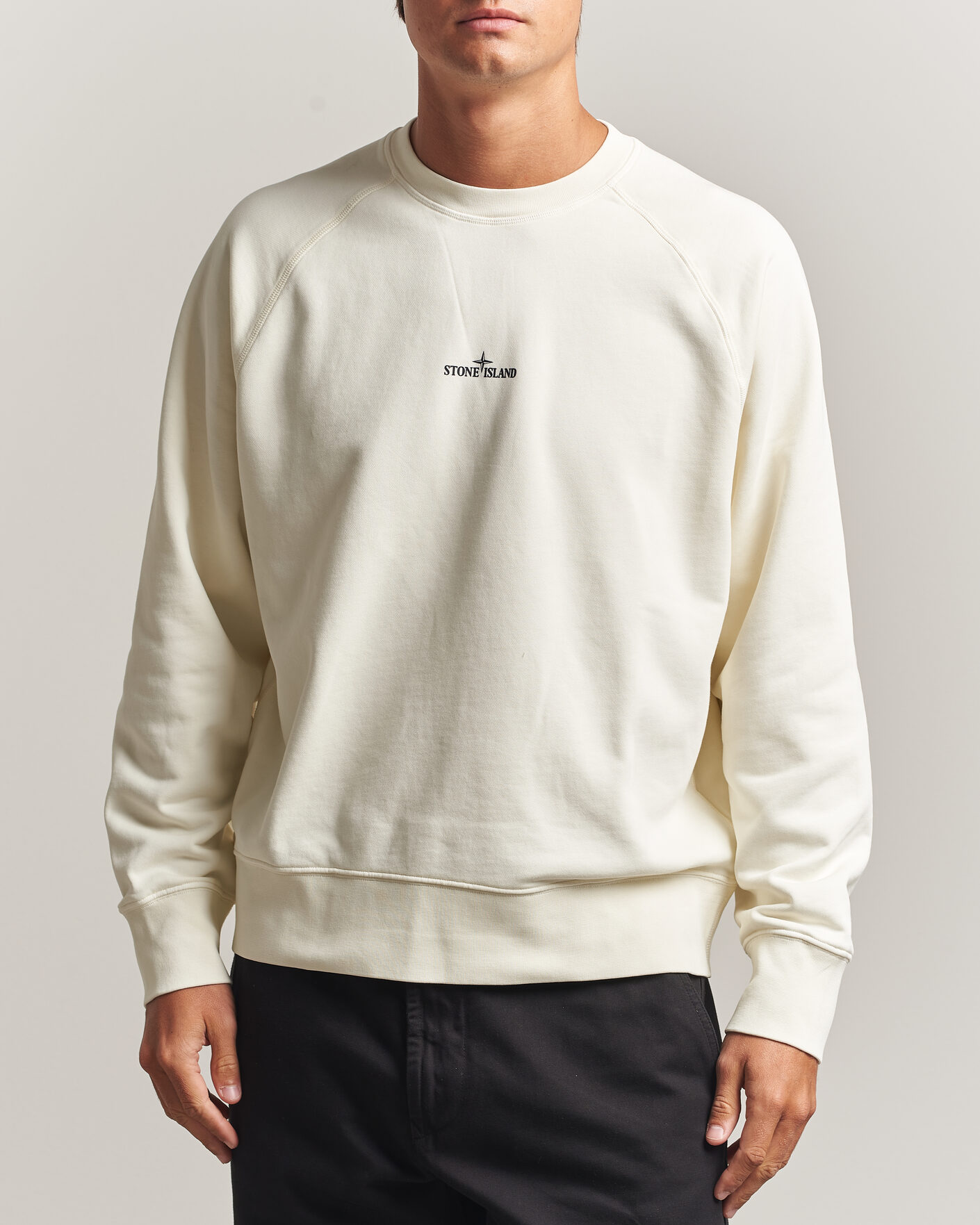 Hombres | Jerséis y prendas de punto | Stone Island | Garment Dyed Fleece Desert Print Sweatshirt Ivory