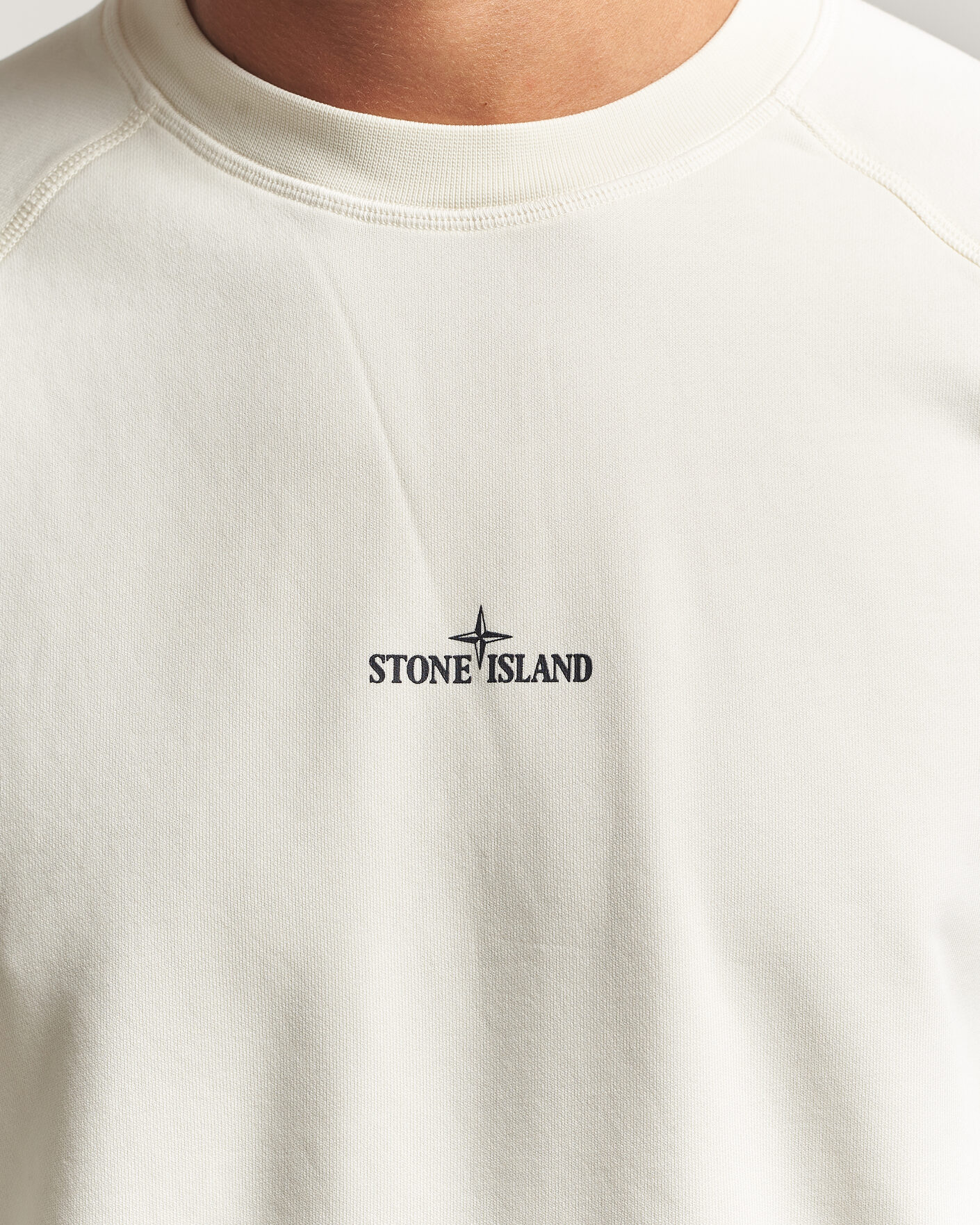 Hombres | Jerséis y prendas de punto | Stone Island | Garment Dyed Fleece Desert Print Sweatshirt Ivory