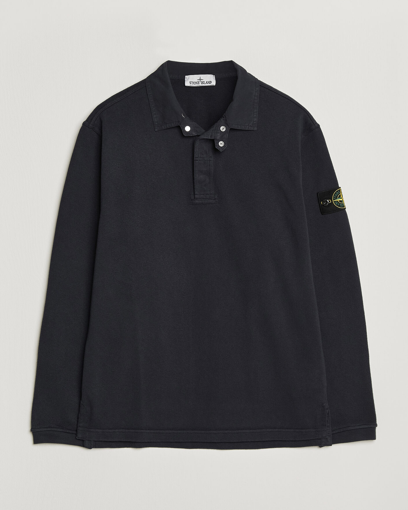 Hombres | Jerséis y prendas de punto | Stone Island | Heavy Cotton Jersey Polo Blue Navy