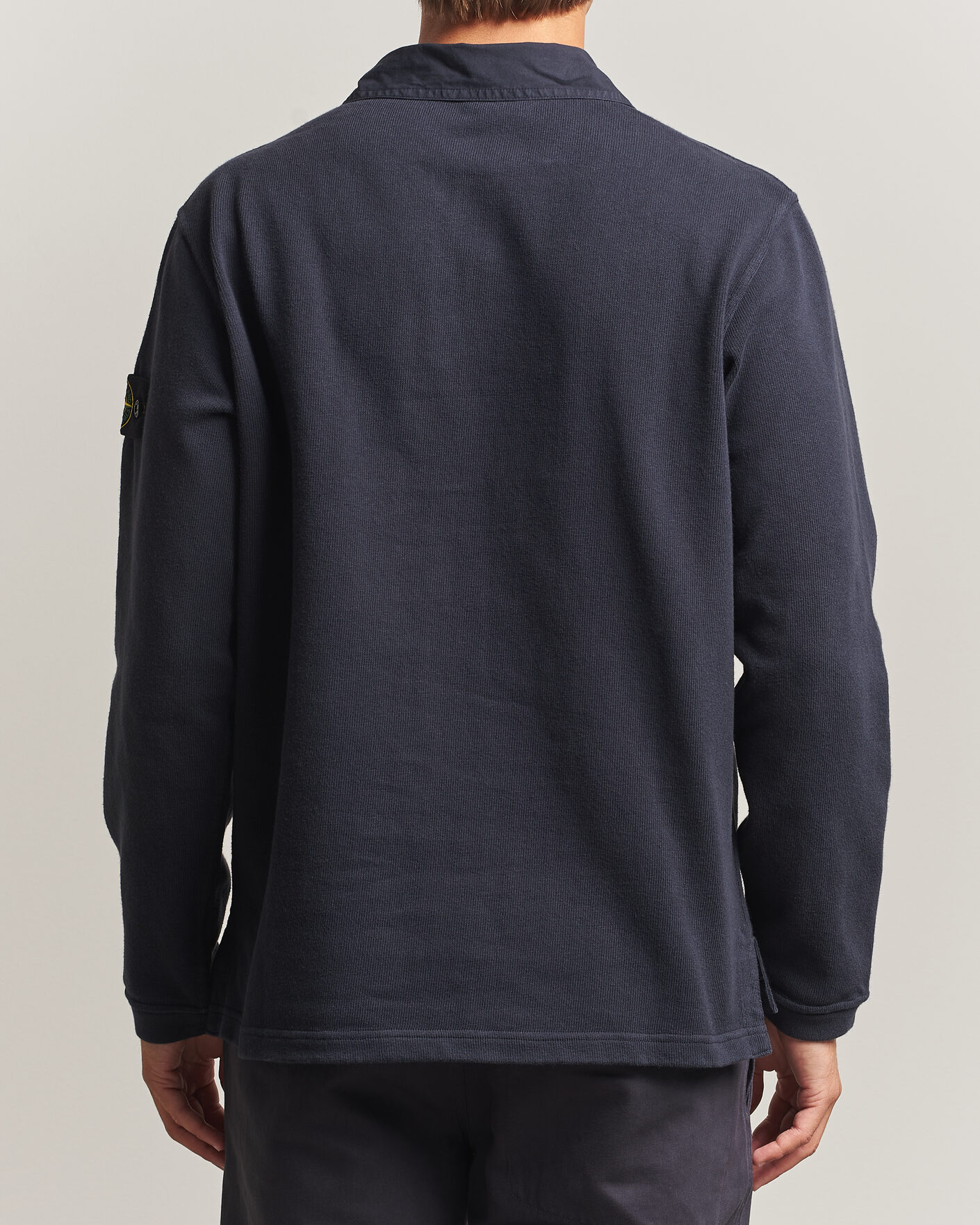 Hombres | Jerséis y prendas de punto | Stone Island | Heavy Cotton Jersey Polo Blue Navy