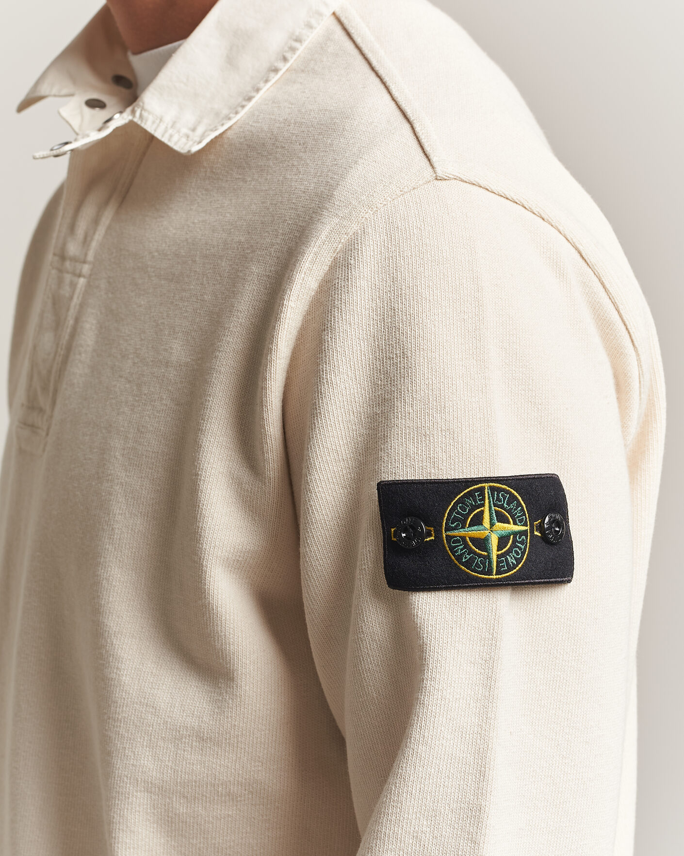 Hombres | Jerséis y prendas de punto | Stone Island | Heavy Cotton Jersey Polo Ivory