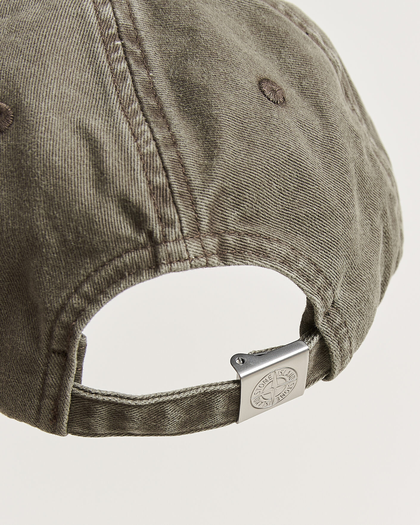 Hombres | Sombreros y gorras | Stone Island | Brushed Cotton Gabardine Cap Military Green