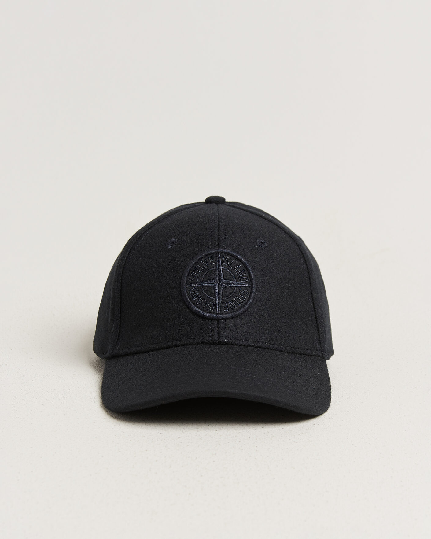 Hombres | Sombreros y gorras | Stone Island | Wool/Nylon Flannel Cap Navy Blue