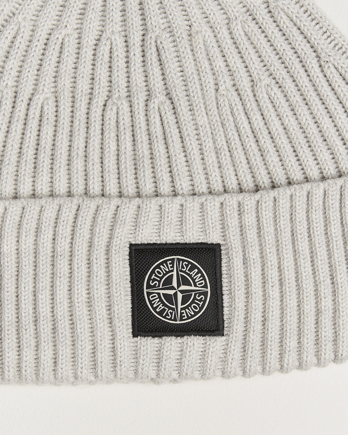 Hombres | Gorros | Stone Island | Full Rib Wool Hat Sand Melange