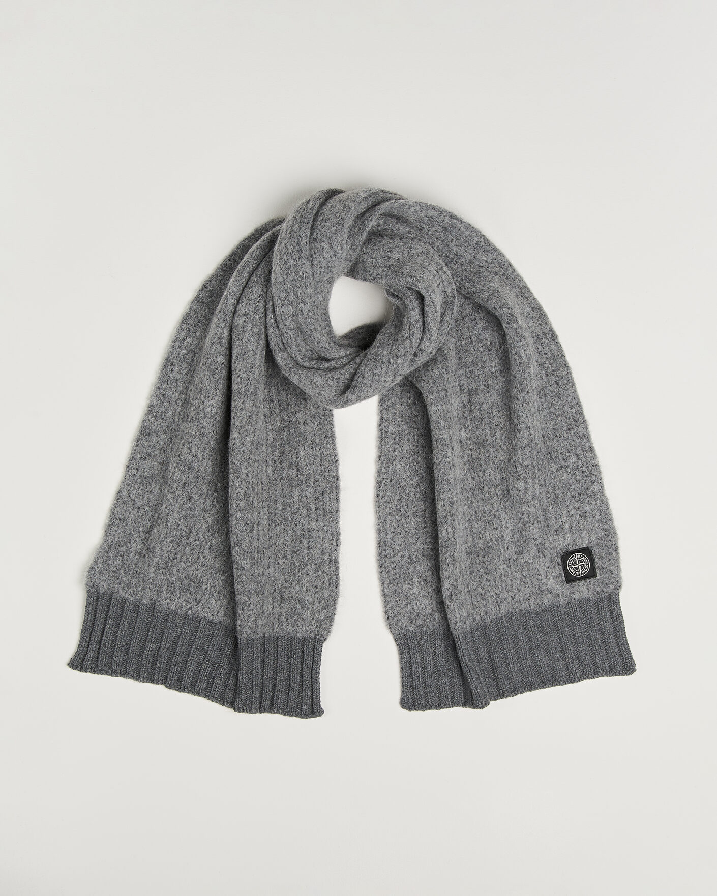 Hombres | Bufandas | Stone Island | Baby Alpaca Blend Scarf Grey Melange
