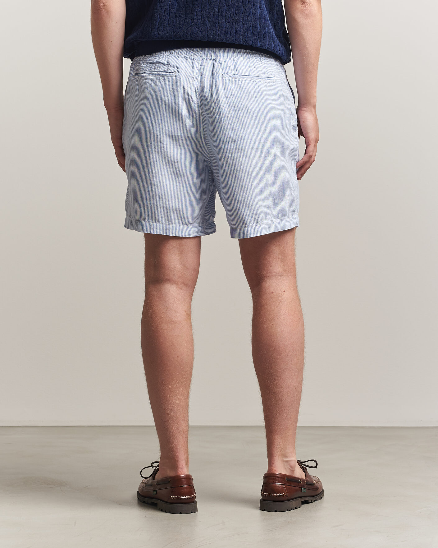 Hombres | Pantalones cortos | Polo Ralph Lauren | Woven Linen Shorts Blue/White