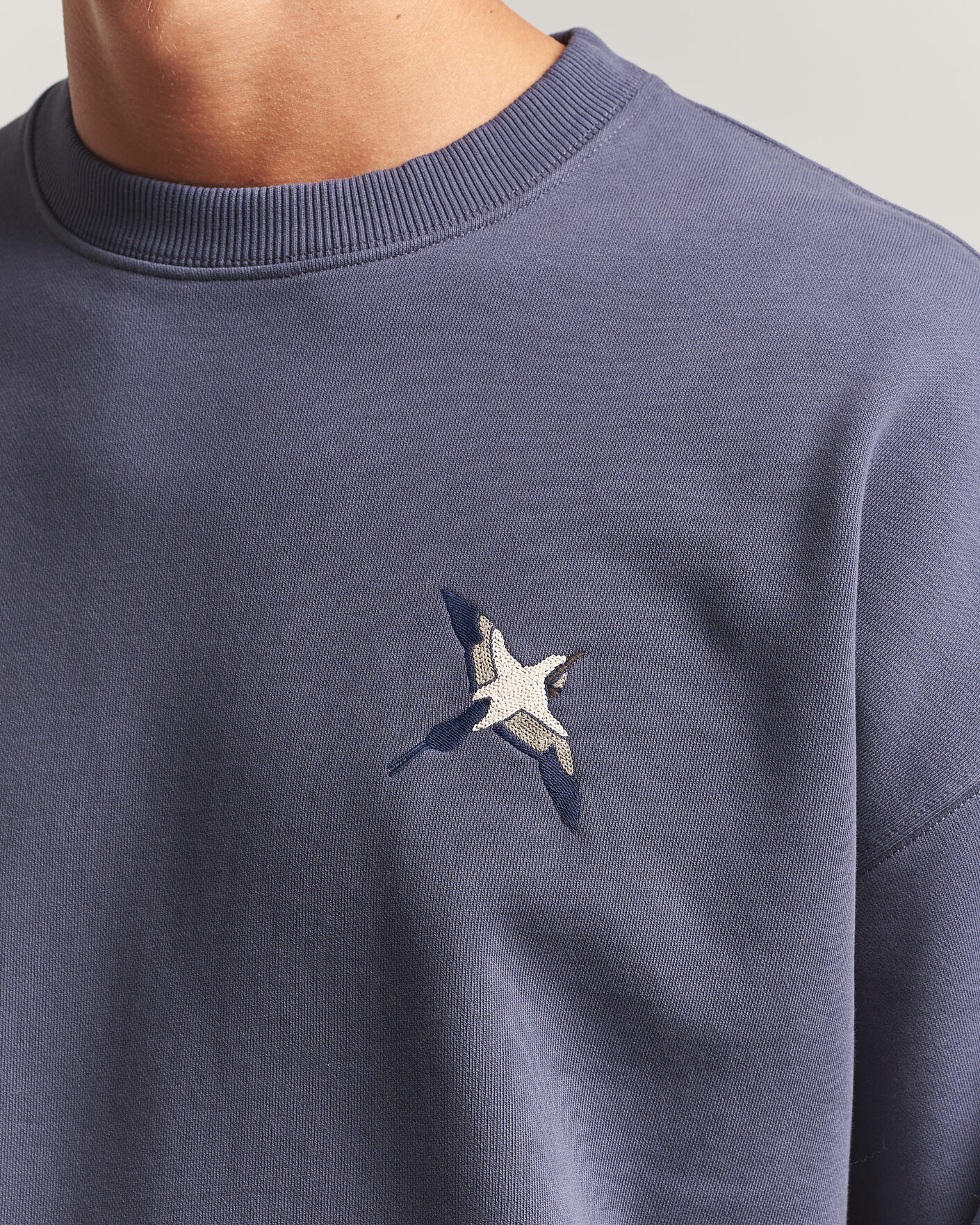 Hombres | Jerséis y prendas de punto | Axel Arigato | Micro Bee Bird Sweatshirt Smoke Grey