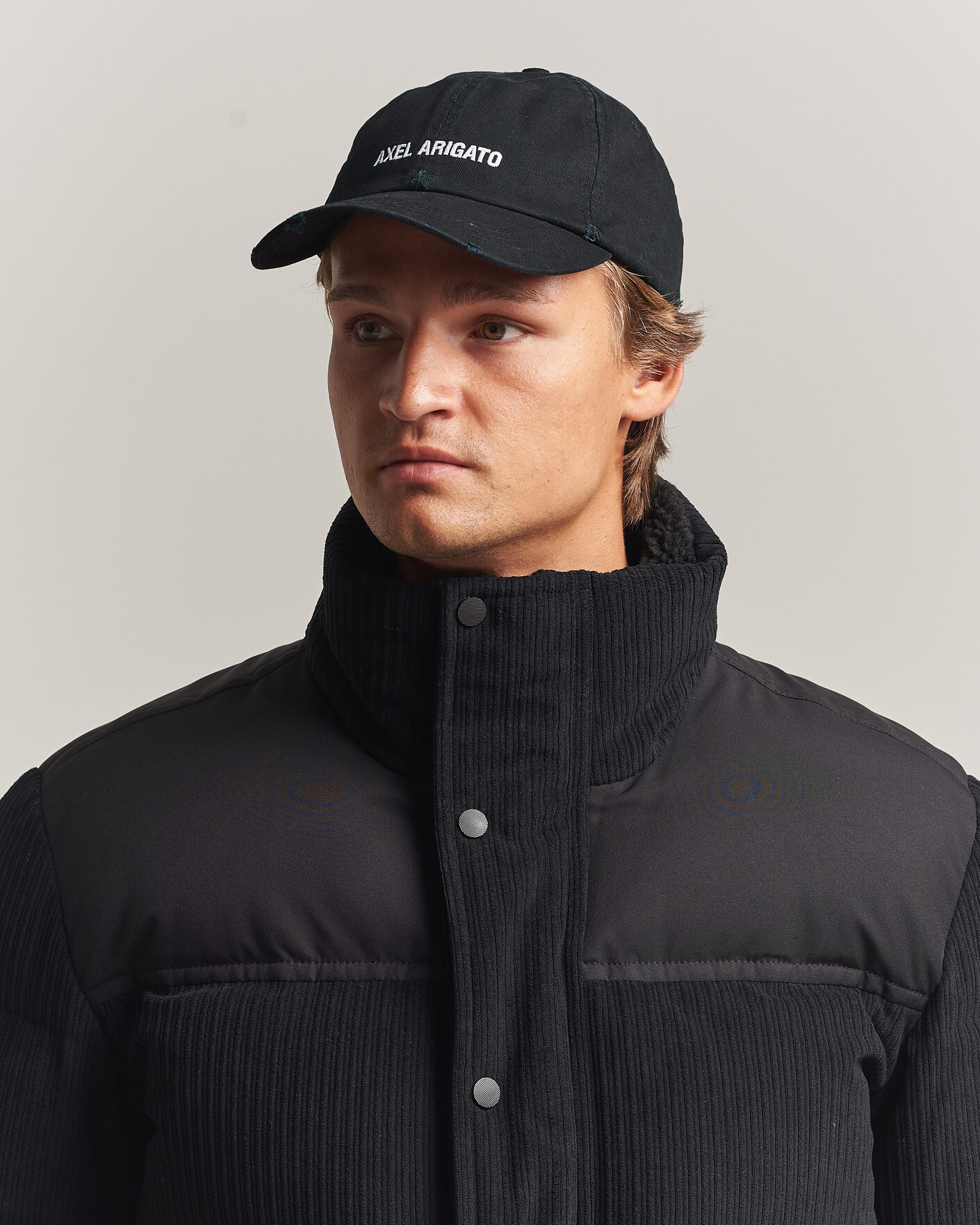 Hombres | Sombreros y gorras | Axel Arigato | AA Logo Cap Washed Black