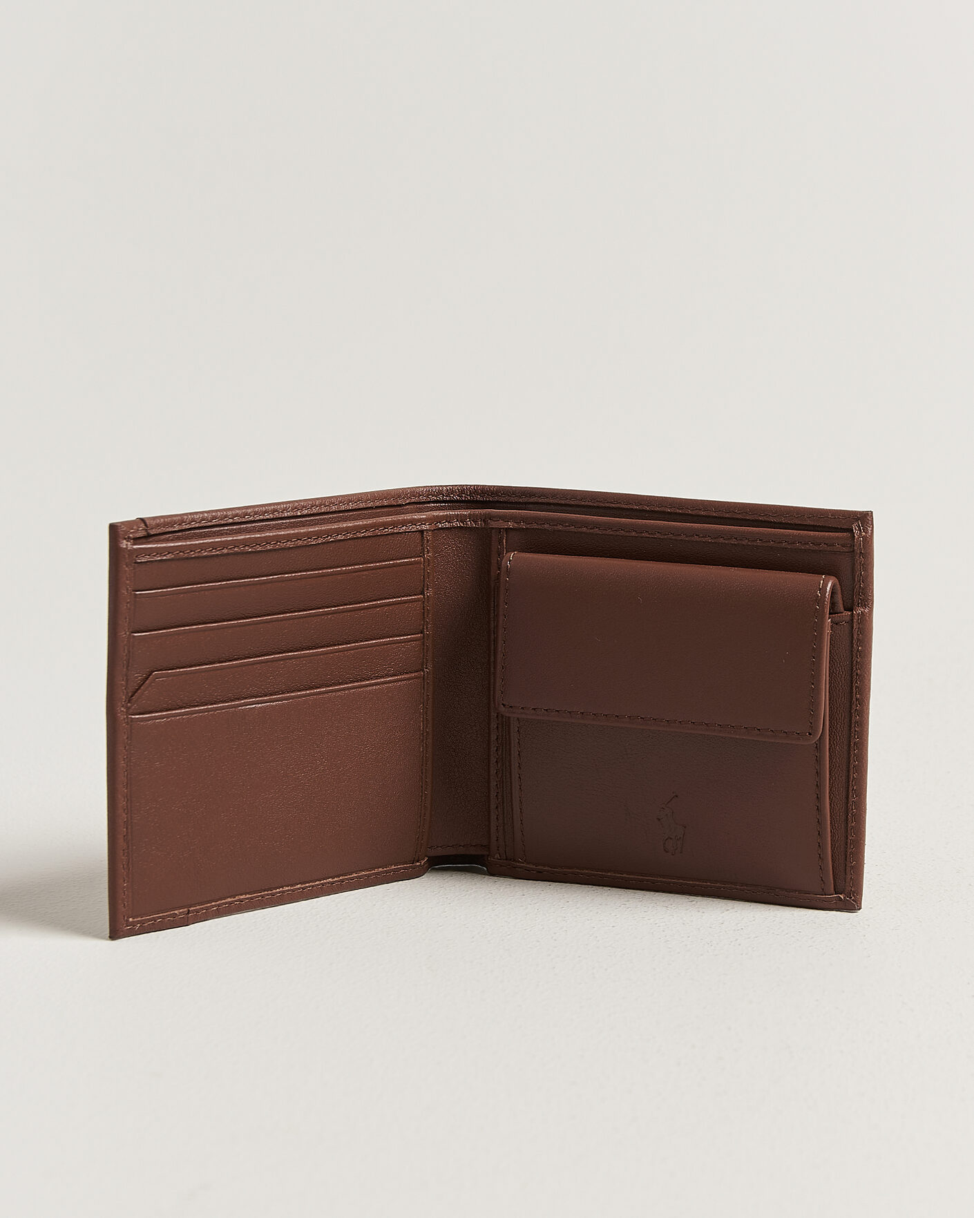 Hombres | Billeteras | Polo Ralph Lauren | Smooth Leather Wallet Saddle