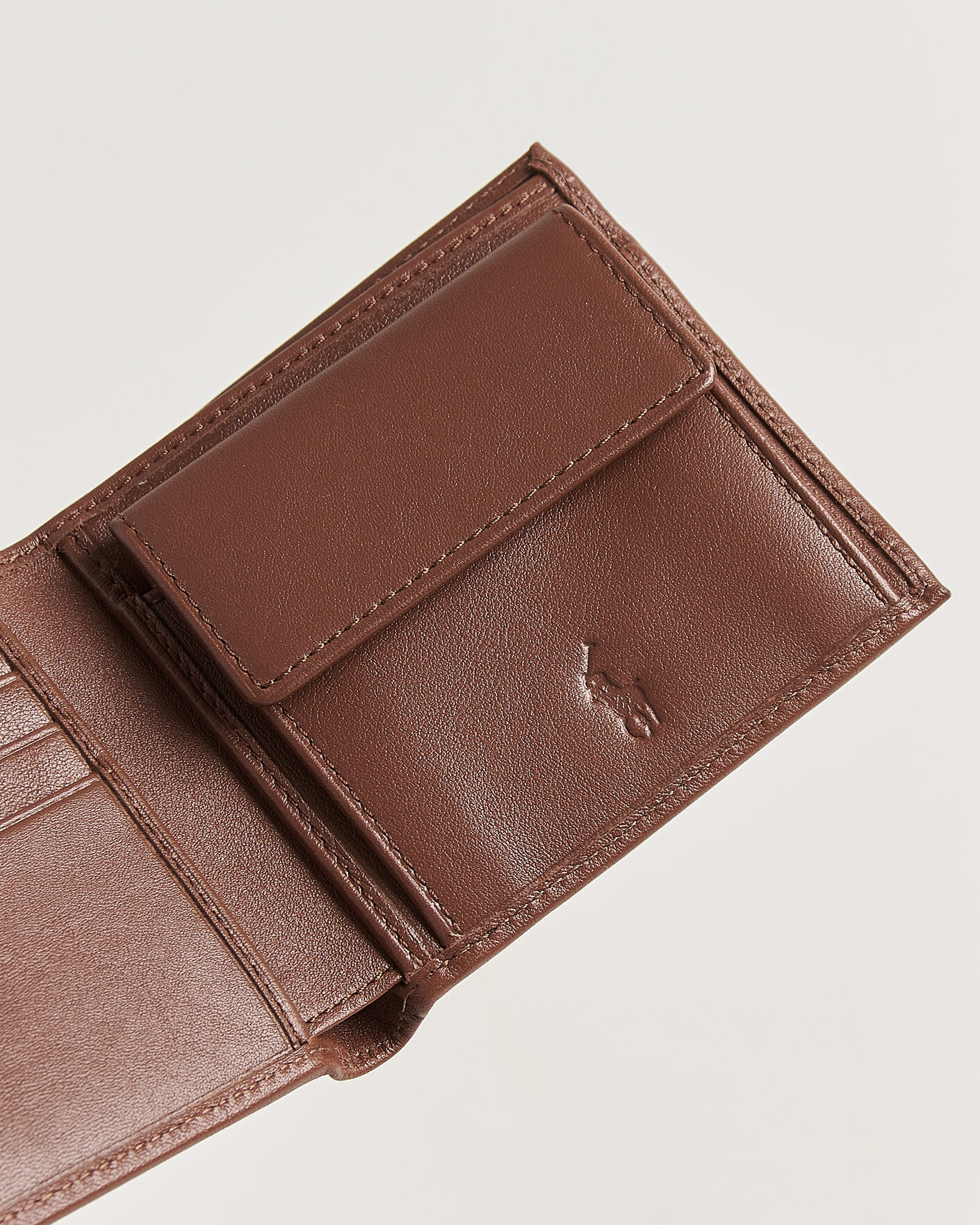 Hombres | Billeteras | Polo Ralph Lauren | Smooth Leather Wallet Saddle