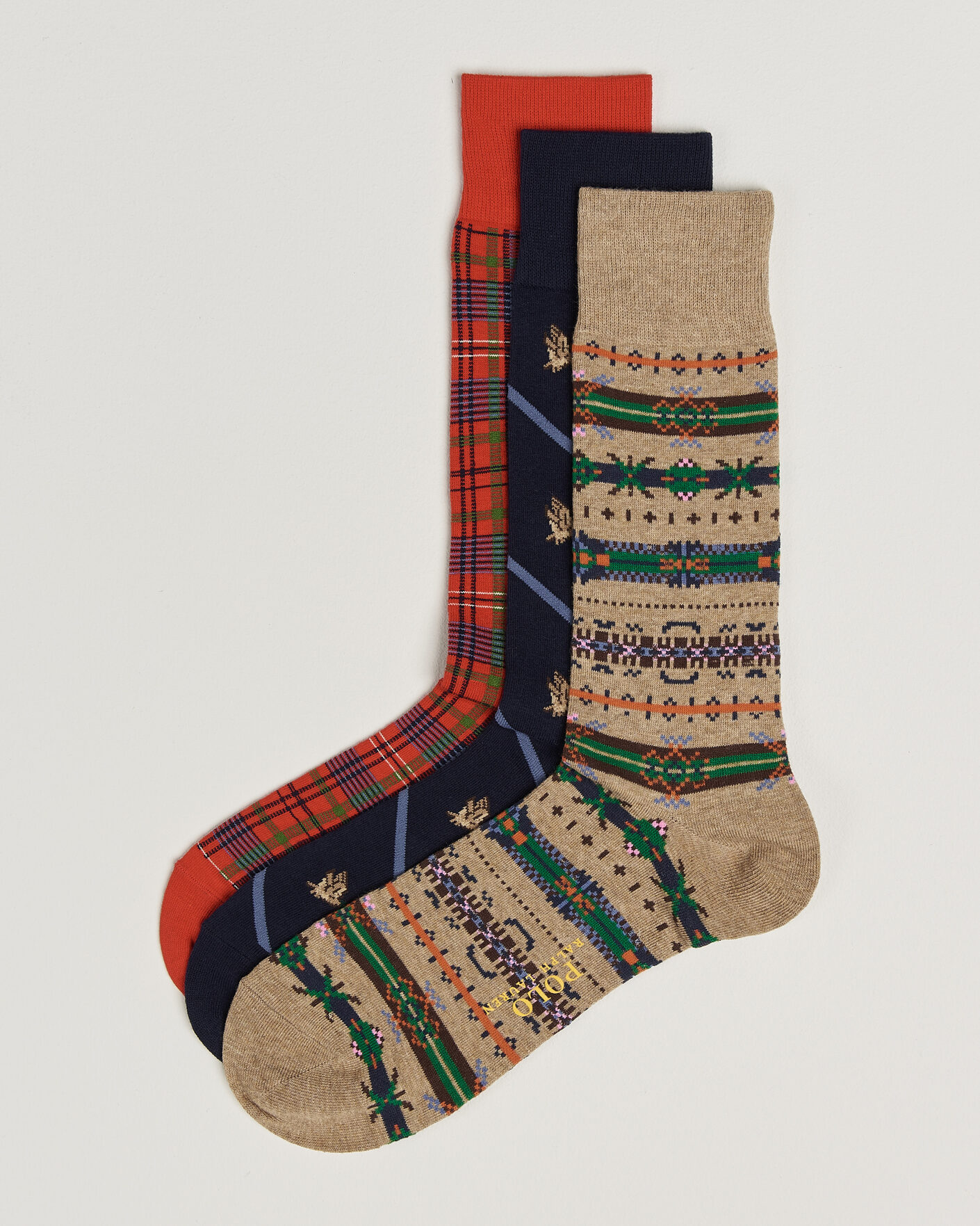 Hombres | Ropa interior y calcetines | Polo Ralph Lauren | 3-Pack Cotton Crew Socks Multi