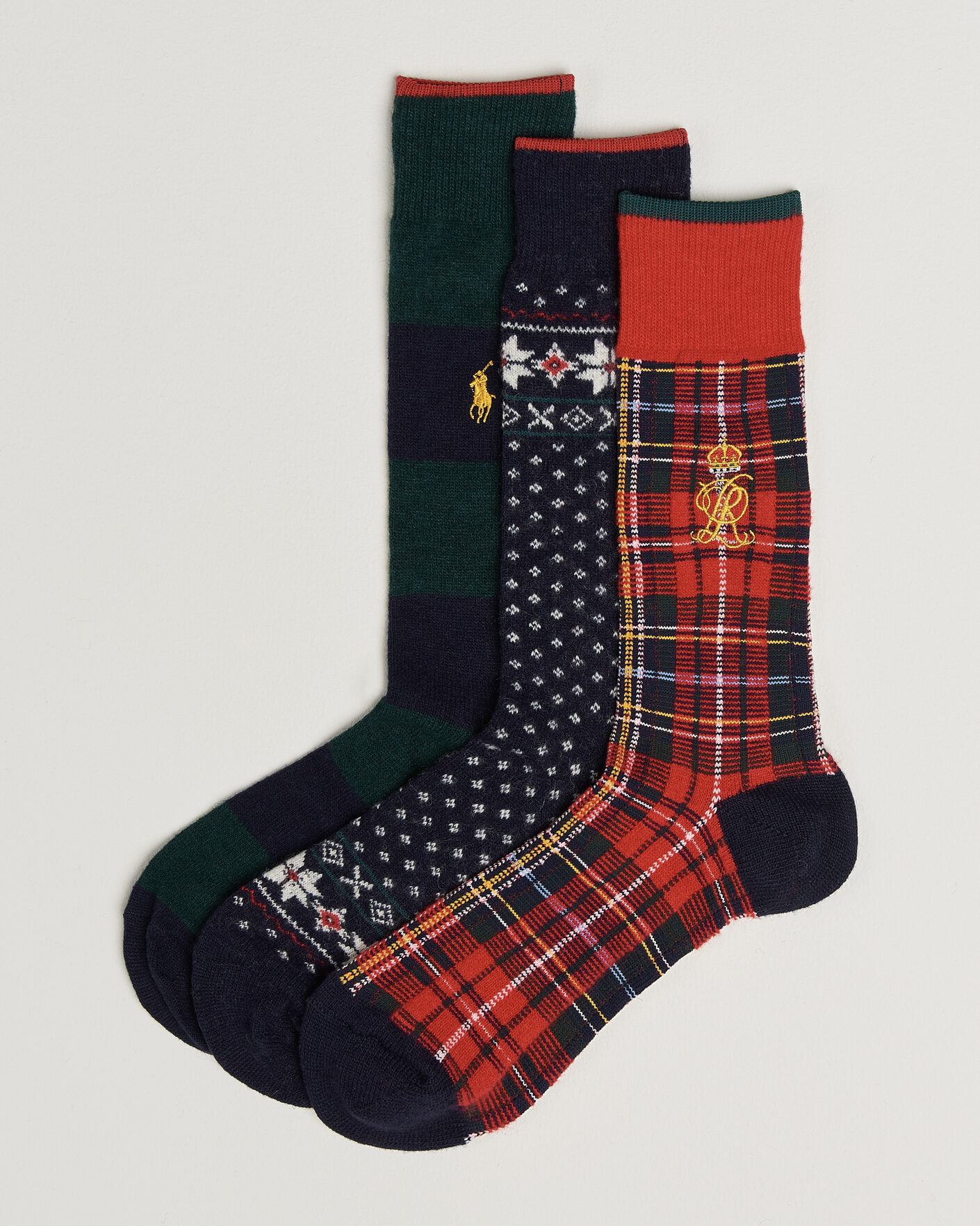Hombres | Ropa interior y calcetines | Polo Ralph Lauren | 3-Pack Lambswool Sock Hunter Multi