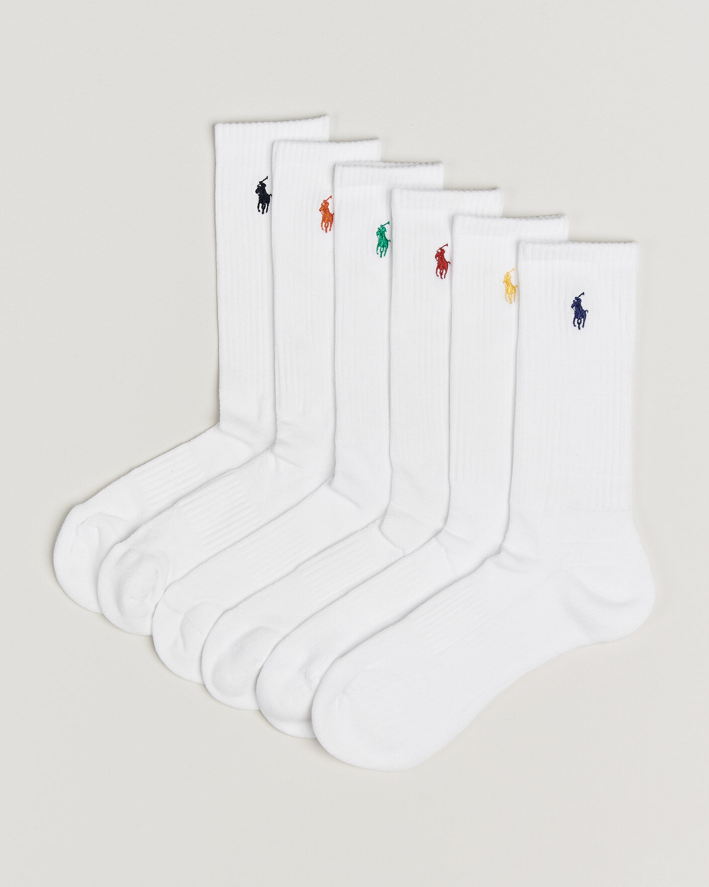 Hombres | Ropa interior y calcetines | Polo Ralph Lauren | 6-Pack Performance Crew Socks White