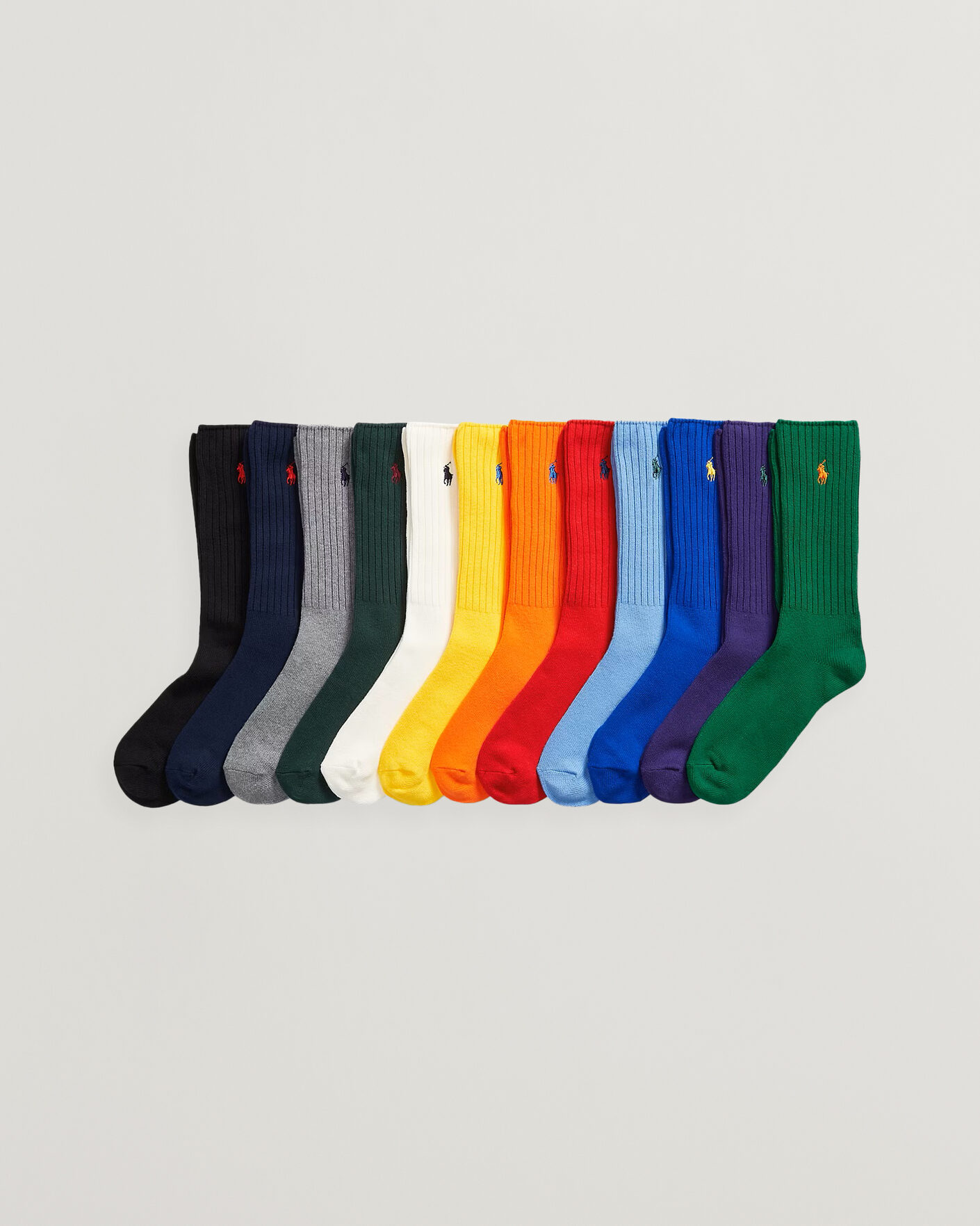 Hombres | Ropa interior y calcetines | Polo Ralph Lauren | Polo Ralph Lauren12-Pack Ribbed Cotton Sock Gift BoxMulti