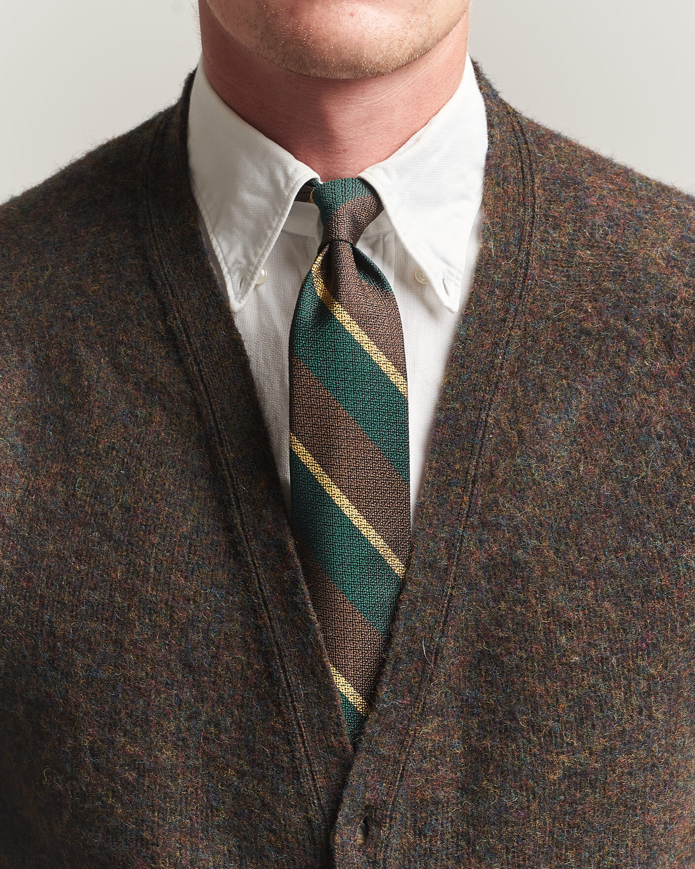 Hombres | Corbatas | Polo Ralph Lauren | Striped Vintage Tie Brown/Green