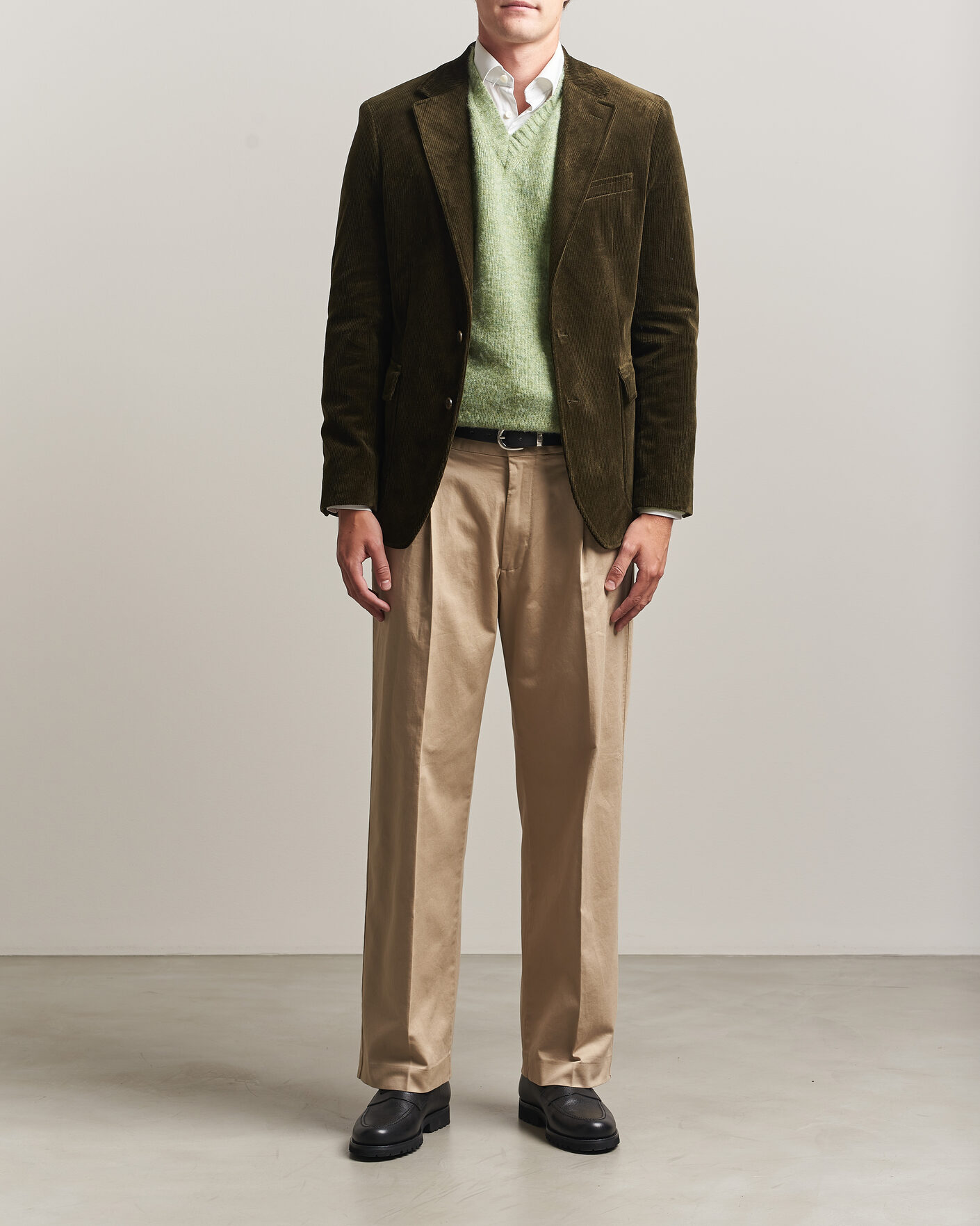 Hombres | Blazers | Polo Ralph Lauren | Single Breasted Corduroy Sportcoat Fall Olive