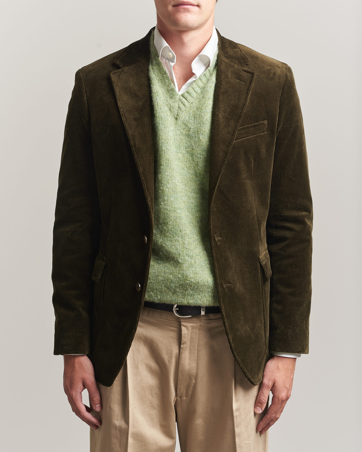 Hombres | Blazers | Polo Ralph Lauren | Single Breasted Corduroy Sportcoat Fall Olive