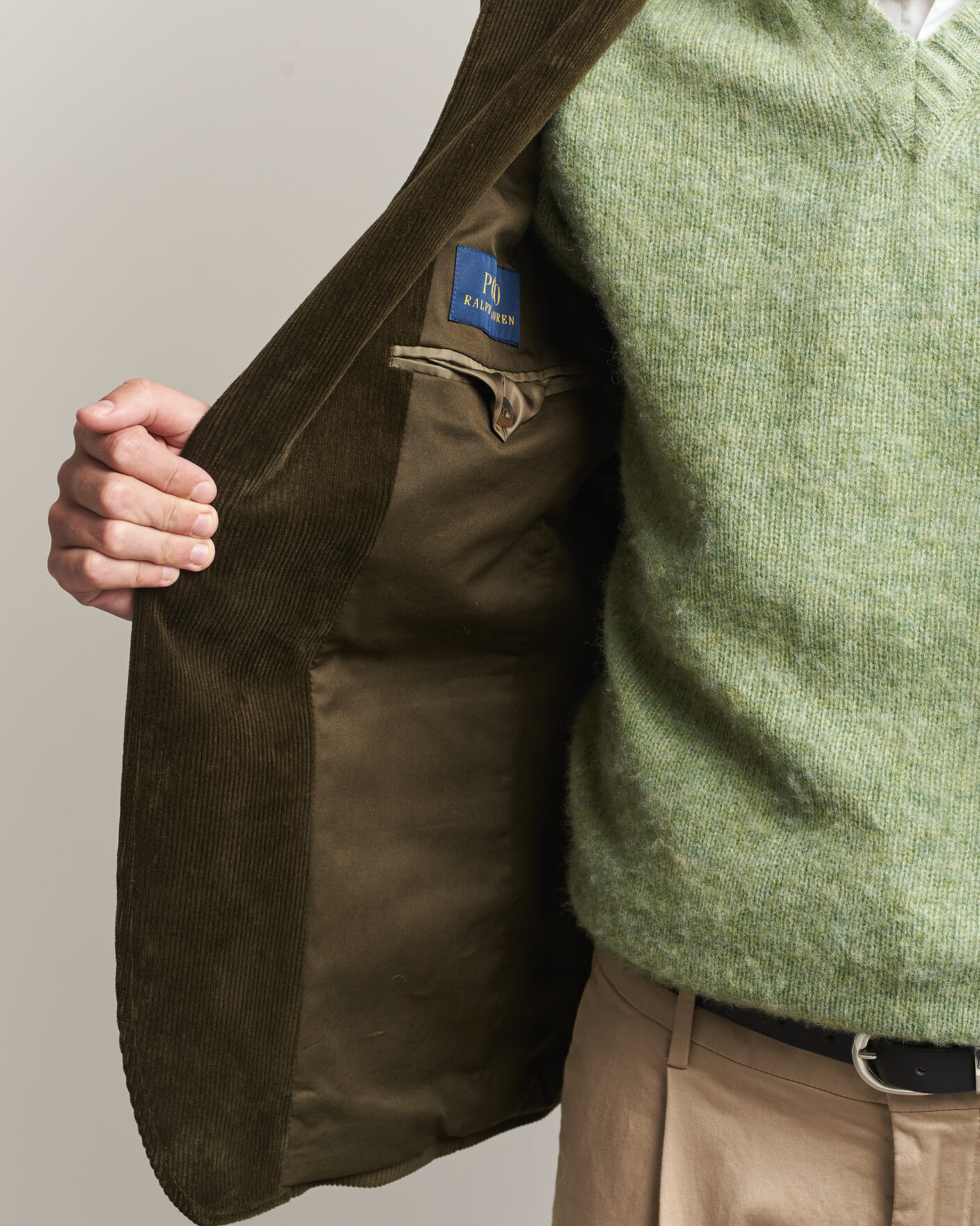 Hombres | Blazers | Polo Ralph Lauren | Single Breasted Corduroy Sportcoat Fall Olive