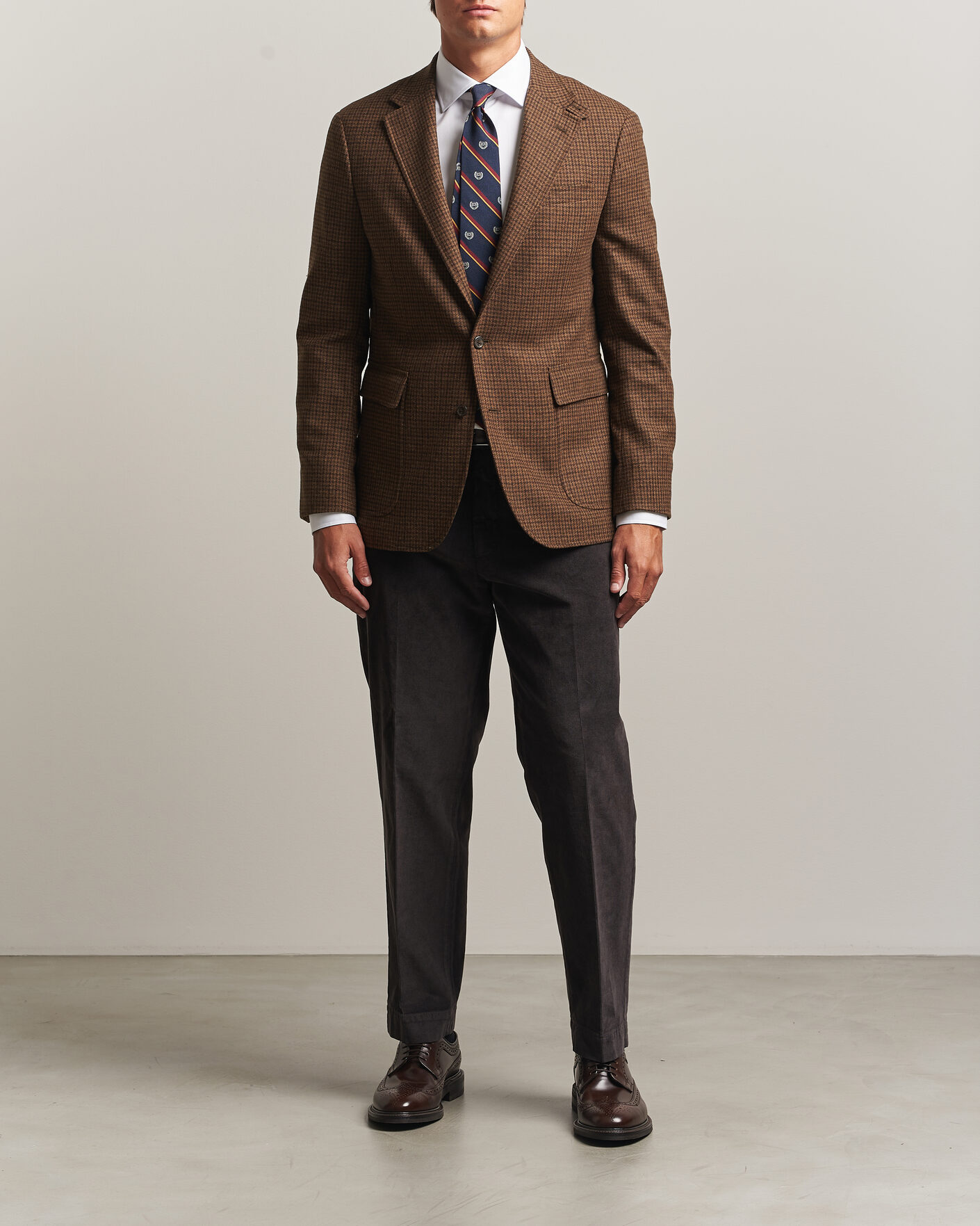 Hombres | Blazers | Polo Ralph Lauren | Guncheck Woven Sportcoat Brown/Olive