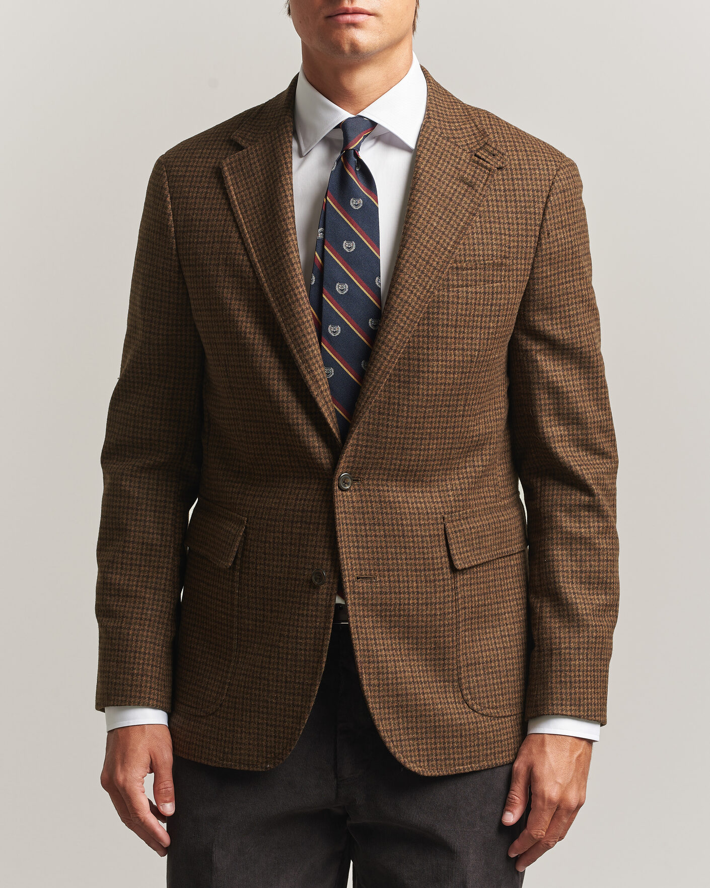 Hombres | Blazers | Polo Ralph Lauren | Guncheck Woven Sportcoat Brown/Olive