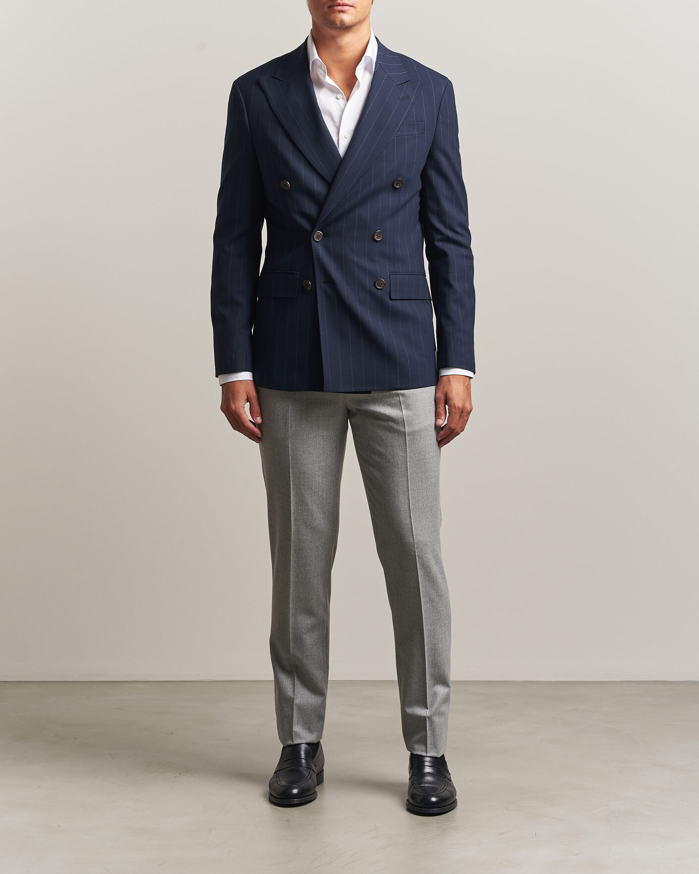 Hombres | Blazers | Polo Ralph Lauren | Double Breasted Rope Stripe Sportcoat Navy/Grey