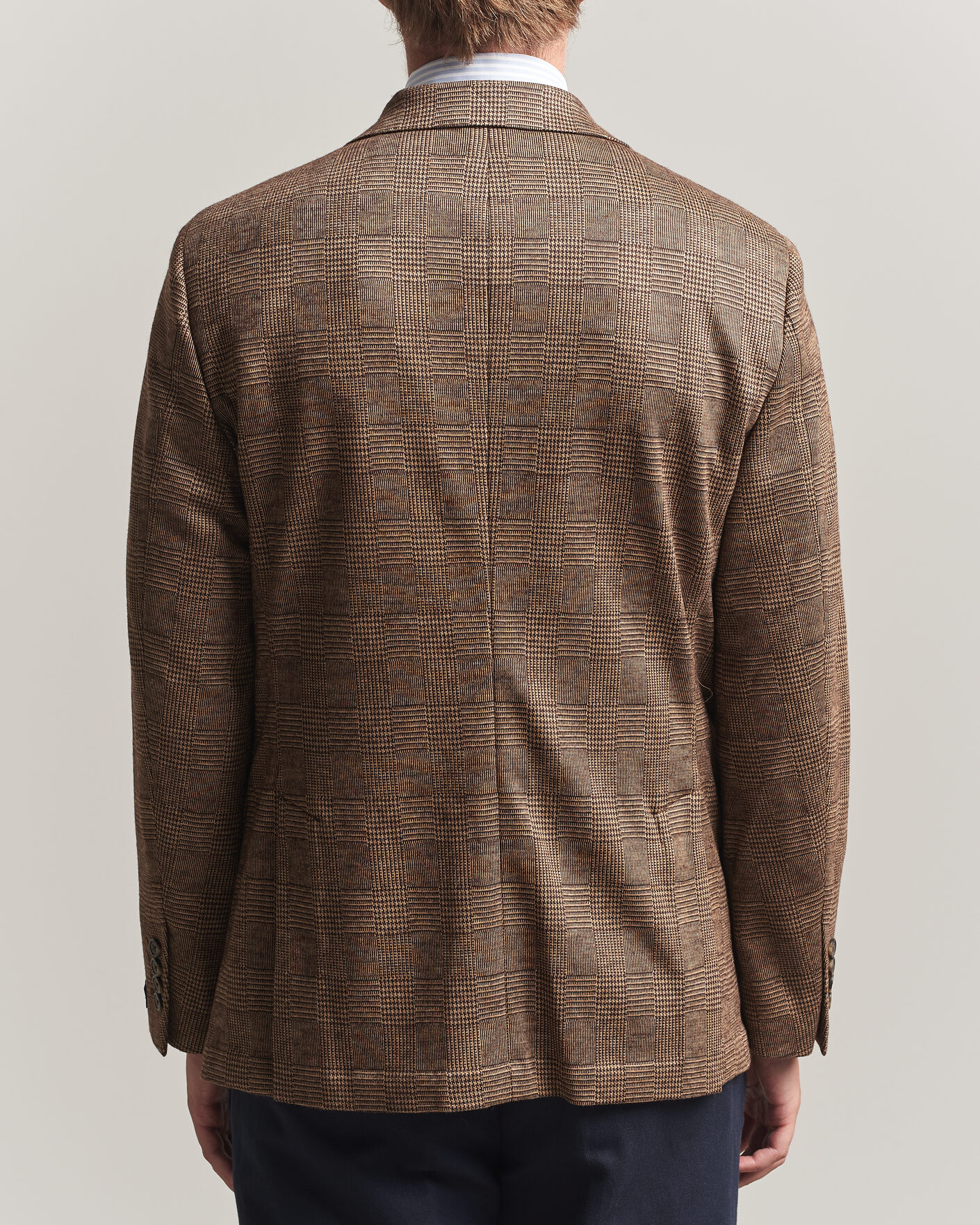 Hombres | Blazers | Polo Ralph Lauren | Double Breasted Glenplaid Knit Sportcoat Tan/Brown