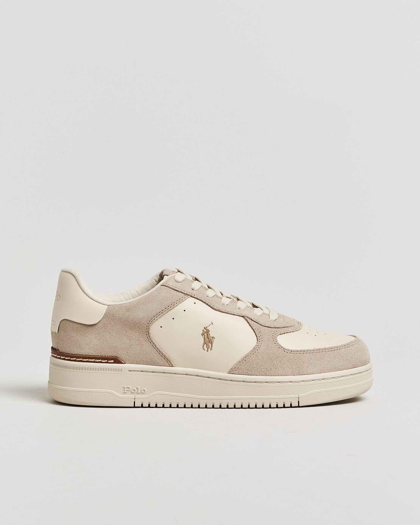 Hombres | Zapatillas | Polo Ralph Lauren | Masters Court Suede/Leather Sneakers Milkshake