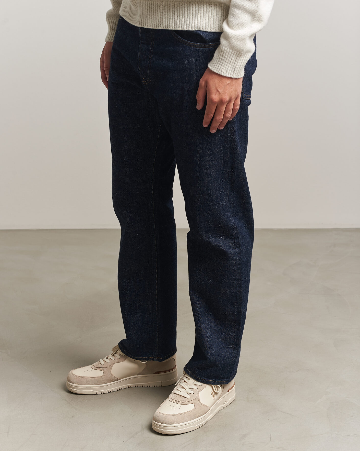 Hombres | Zapatillas | Polo Ralph Lauren | Masters Court Suede/Leather Sneakers Milkshake
