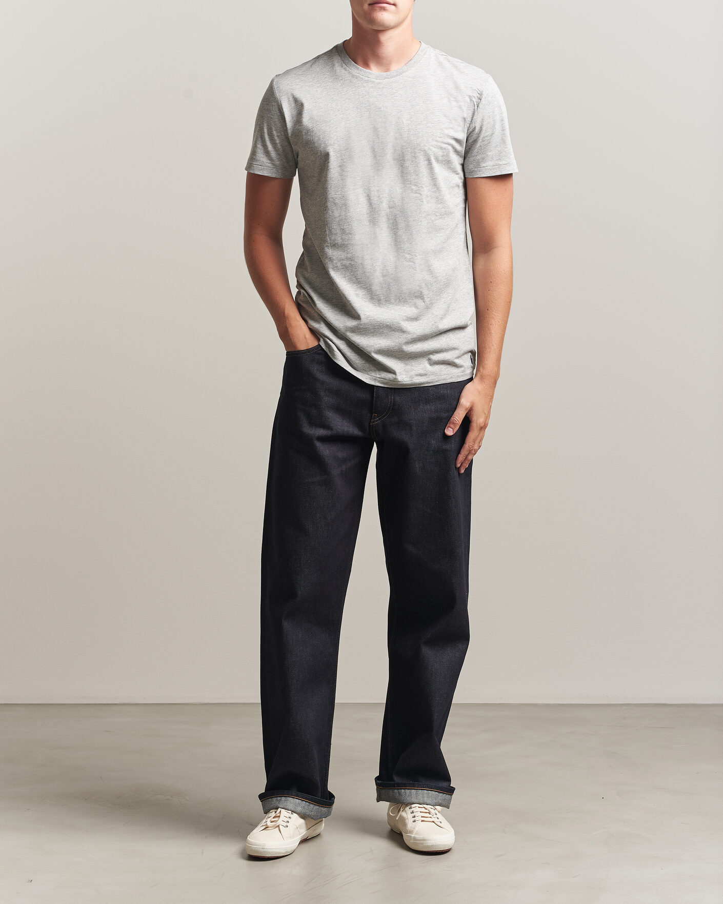 Hombres | Camisetas | Polo Ralph Lauren | 3-Pack Crew Neck T-Shirt Grey/Navy/Blue