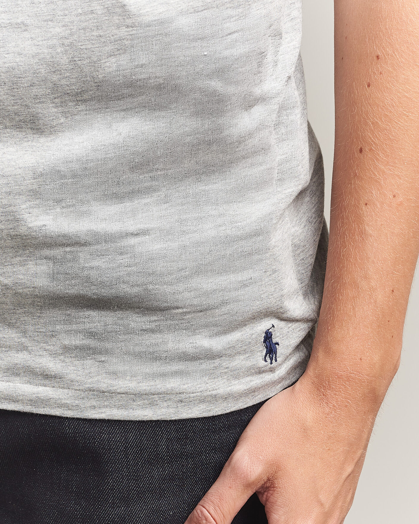 Hombres | Camisetas | Polo Ralph Lauren | 3-Pack Crew Neck T-Shirt Grey/Navy/Blue