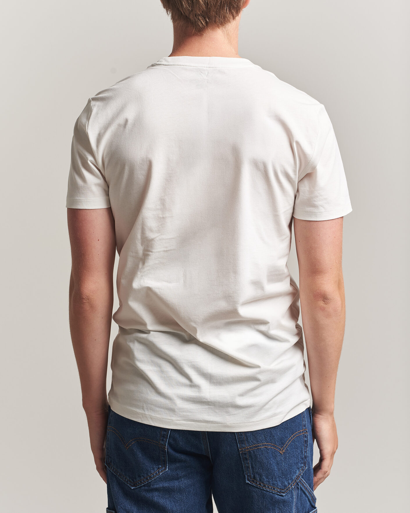 Hombres | Camisetas | Polo Ralph Lauren | 3-Pack Crew Neck T-Shirt White/Blue/Light Blue