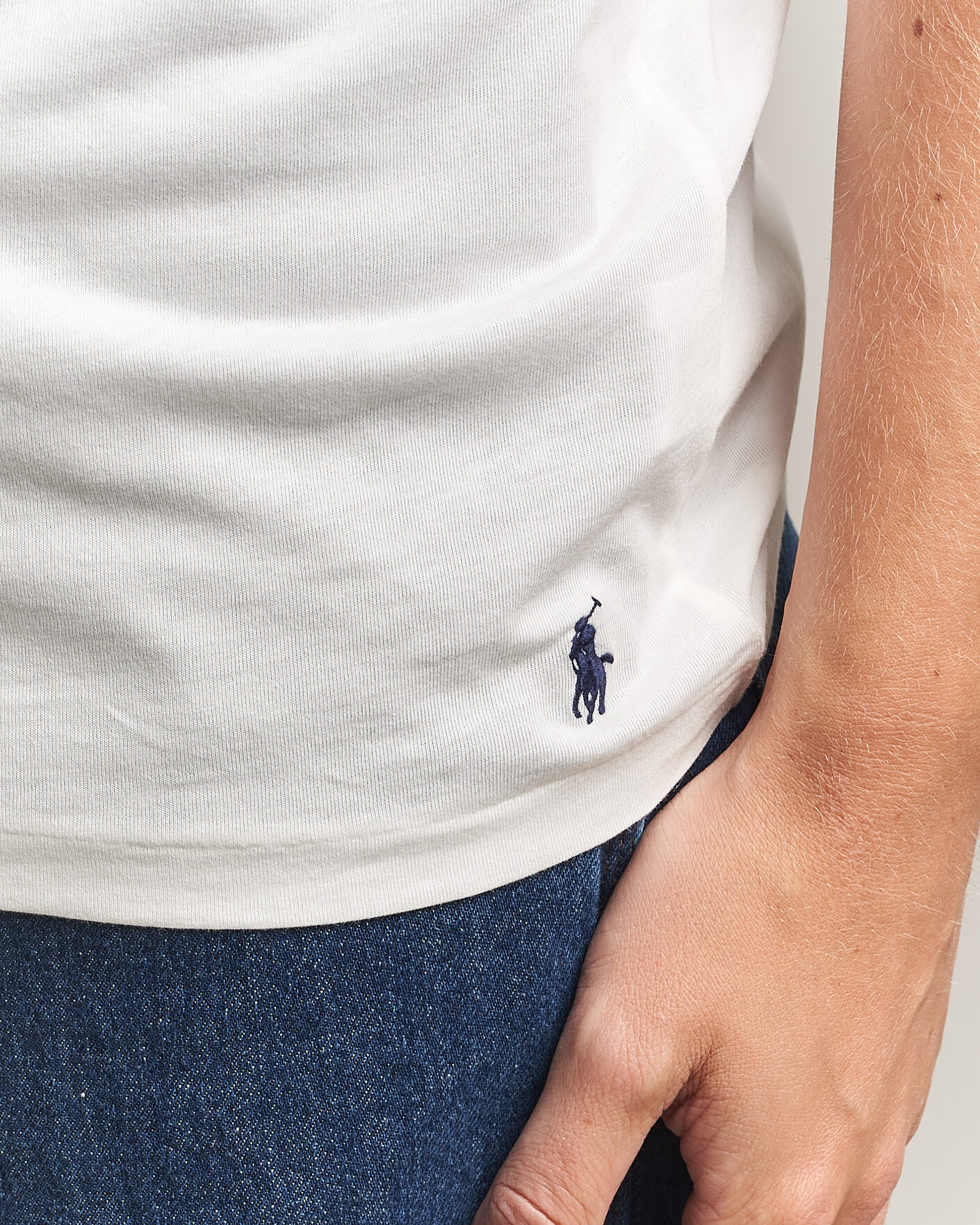 Hombres | Camisetas | Polo Ralph Lauren | 3-Pack Crew Neck T-Shirt White/Blue/Light Blue