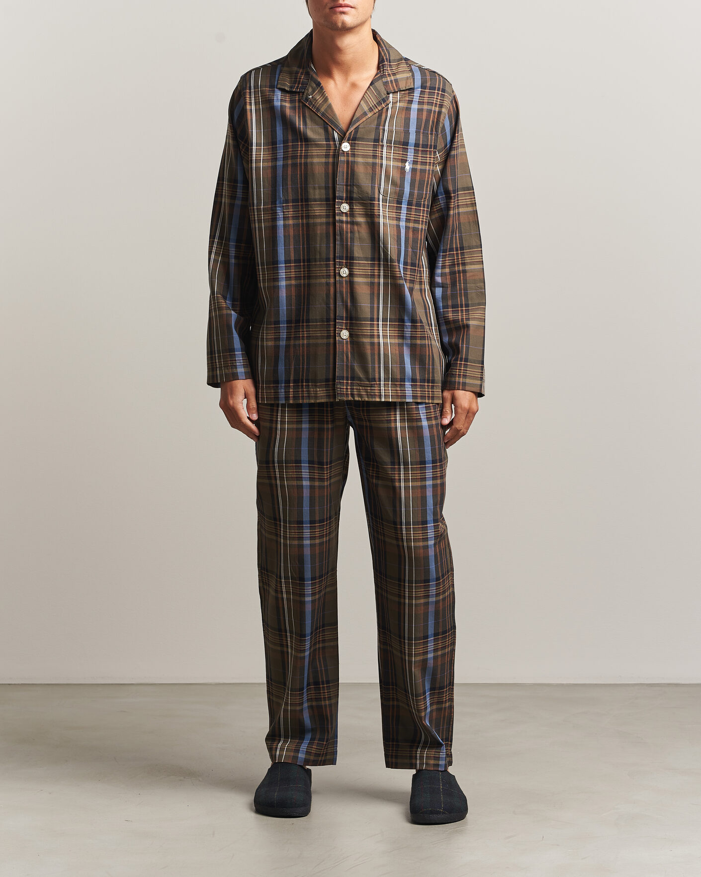 Hombres | Pijamas y batas | Polo Ralph Lauren | Pyjamas Set Olive Brown Multi