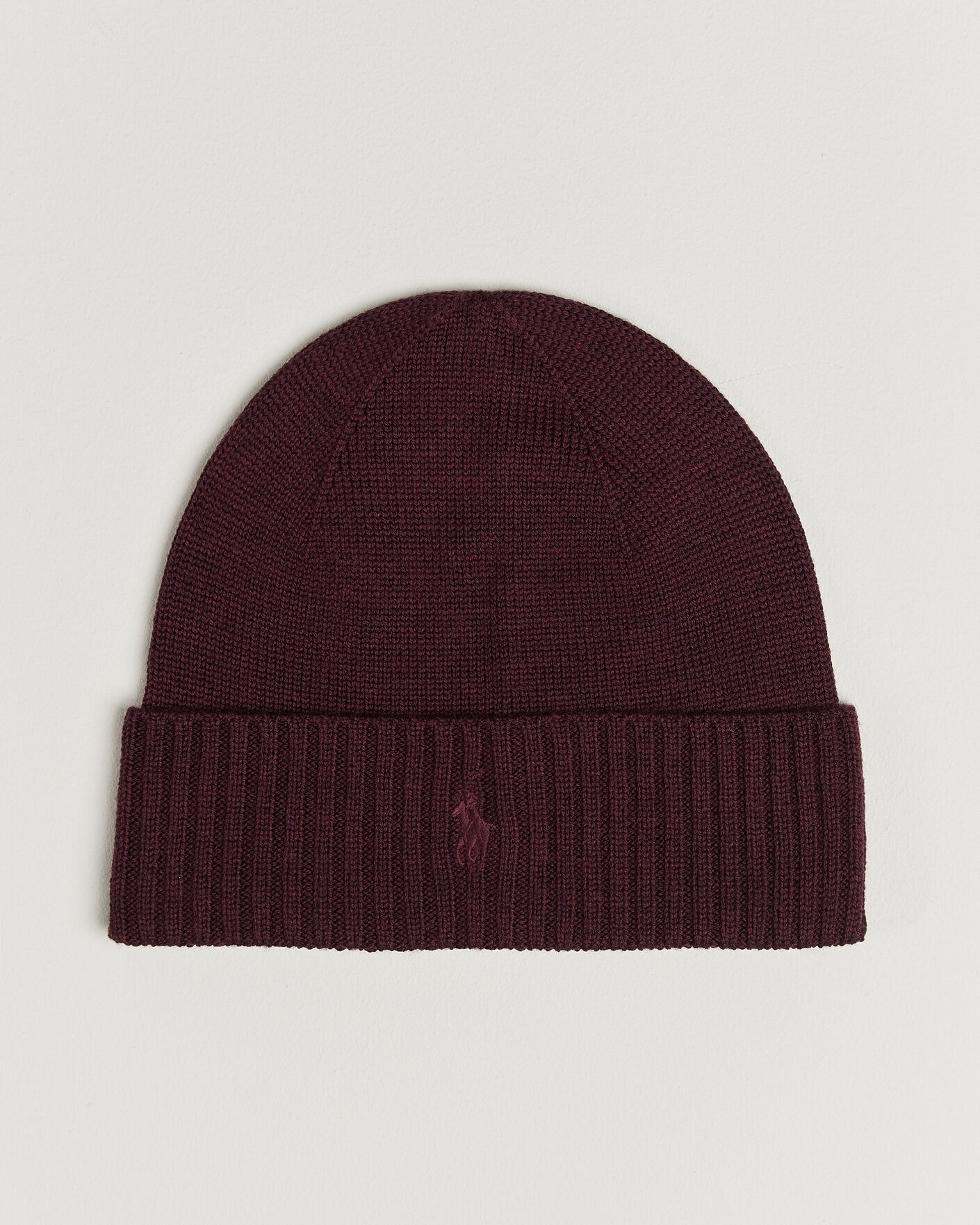 Hombres | Gorros | Polo Ralph Lauren | Merino Beanie Merlot Wine Heather