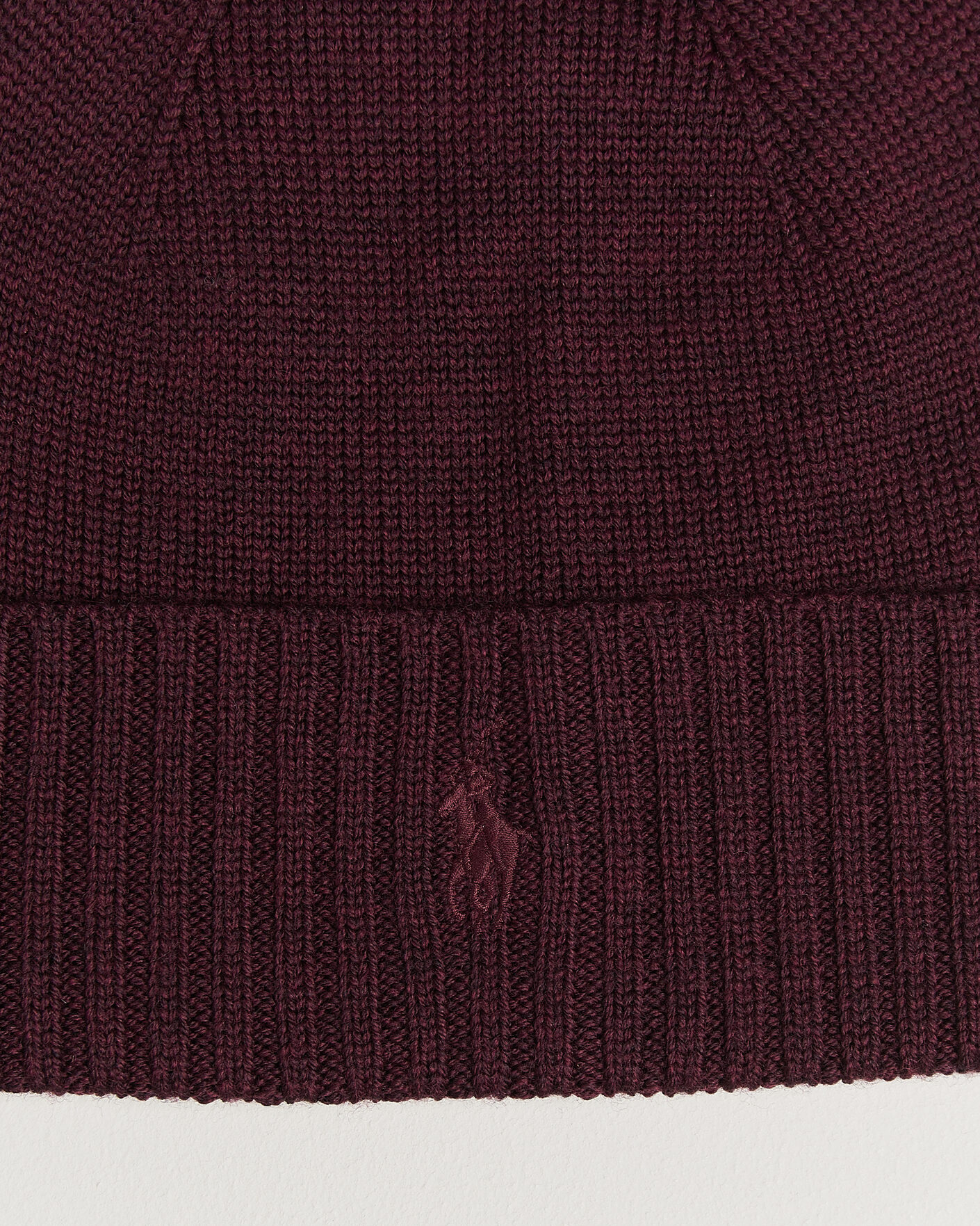 Hombres | Gorros | Polo Ralph Lauren | Merino Beanie Merlot Wine Heather