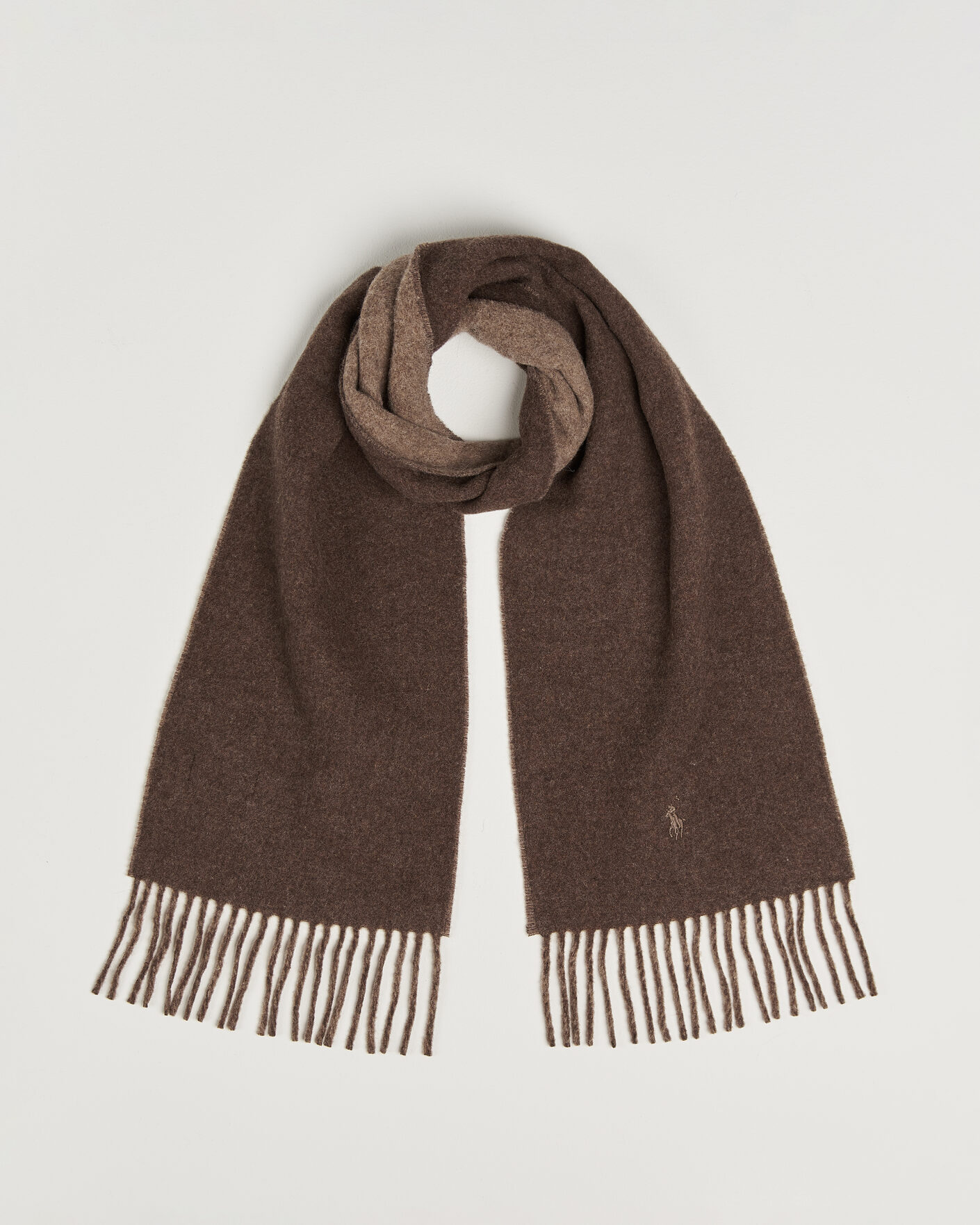 Hombres | Bufandas | Polo Ralph Lauren | Reversible Wool Scarf Nutmeg/Brown
