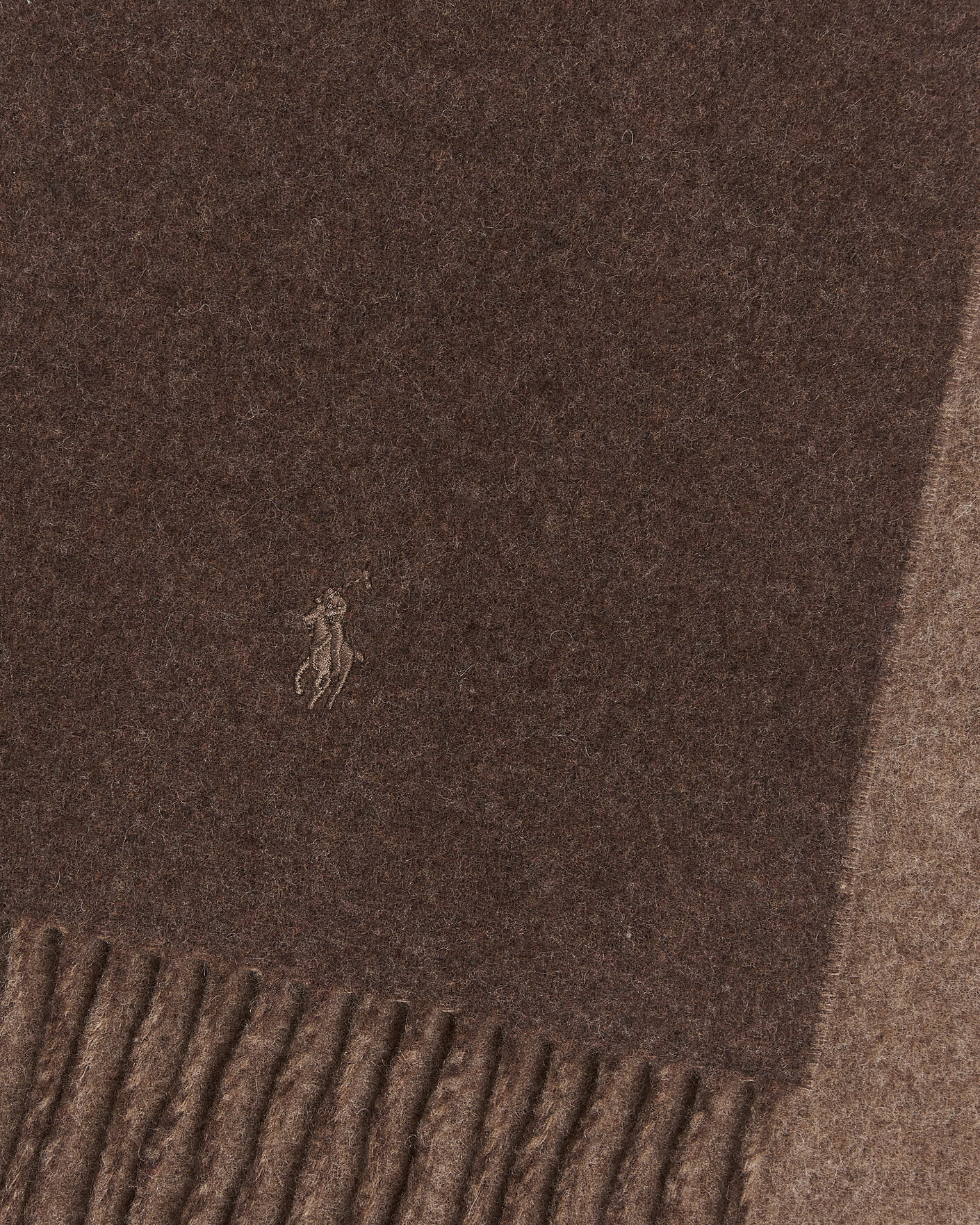 Hombres | Bufandas | Polo Ralph Lauren | Reversible Wool Scarf Nutmeg/Brown