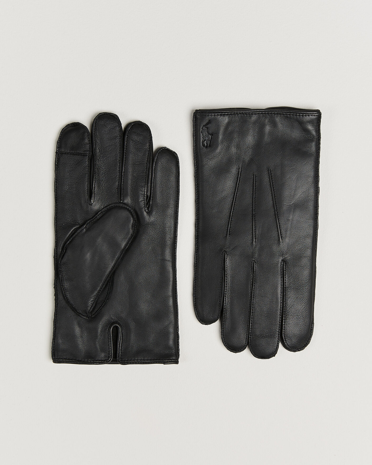 Hombres | Guantes | Polo Ralph Lauren | Water-Repellent Leather Gloves Black