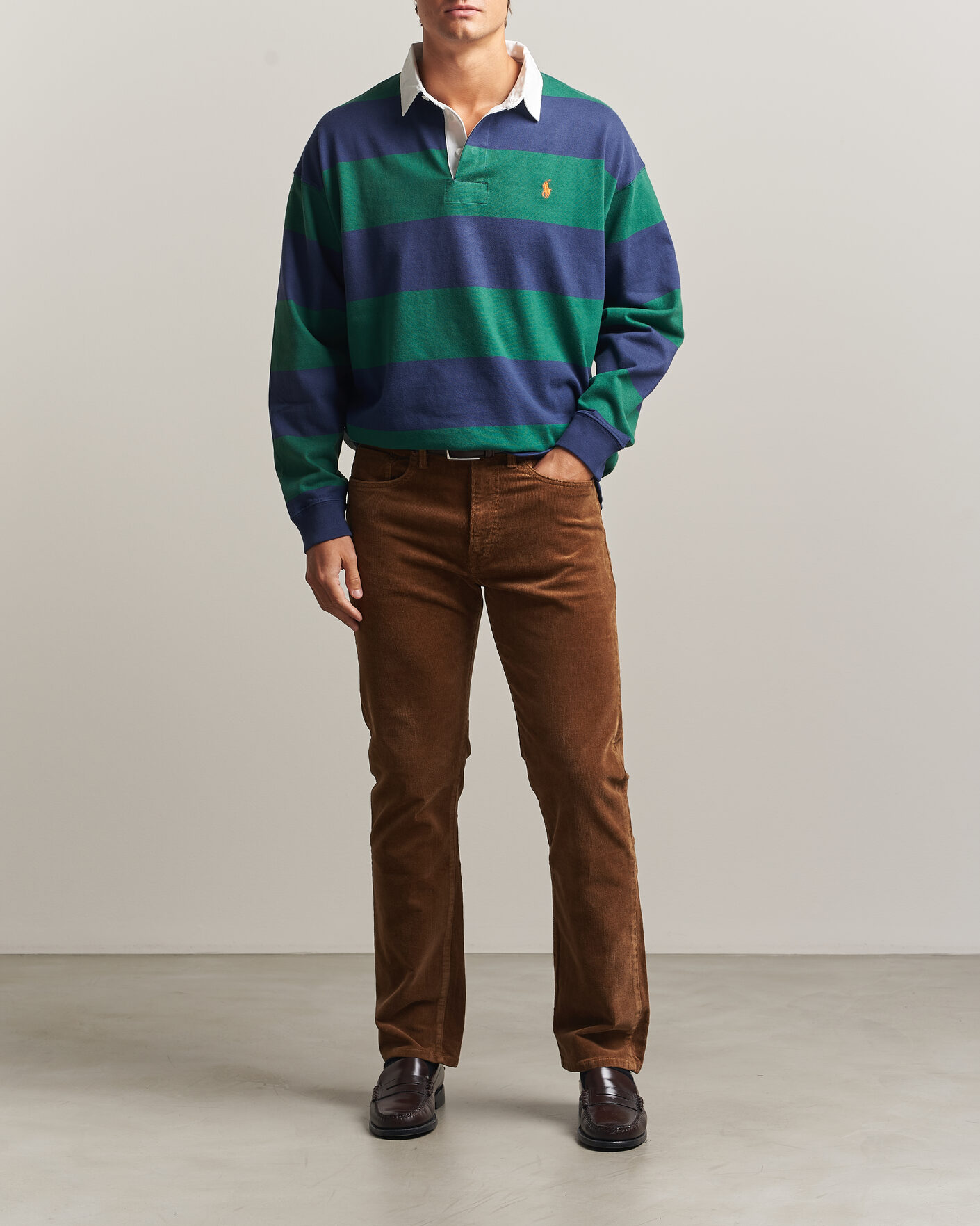Hombres | Pantalones | Polo Ralph Lauren | Stretch Corduroy Straight Fit Pants Sepia