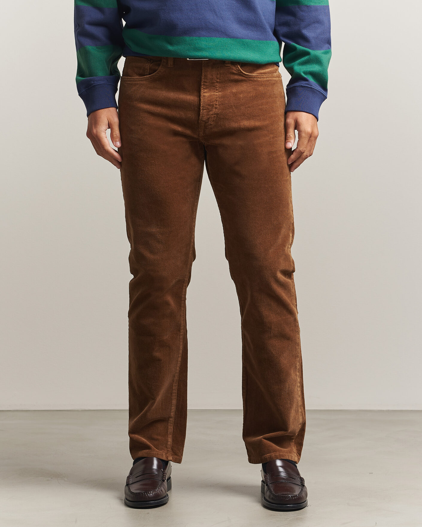 Hombres | Pantalones | Polo Ralph Lauren | Stretch Corduroy Straight Fit Pants Sepia