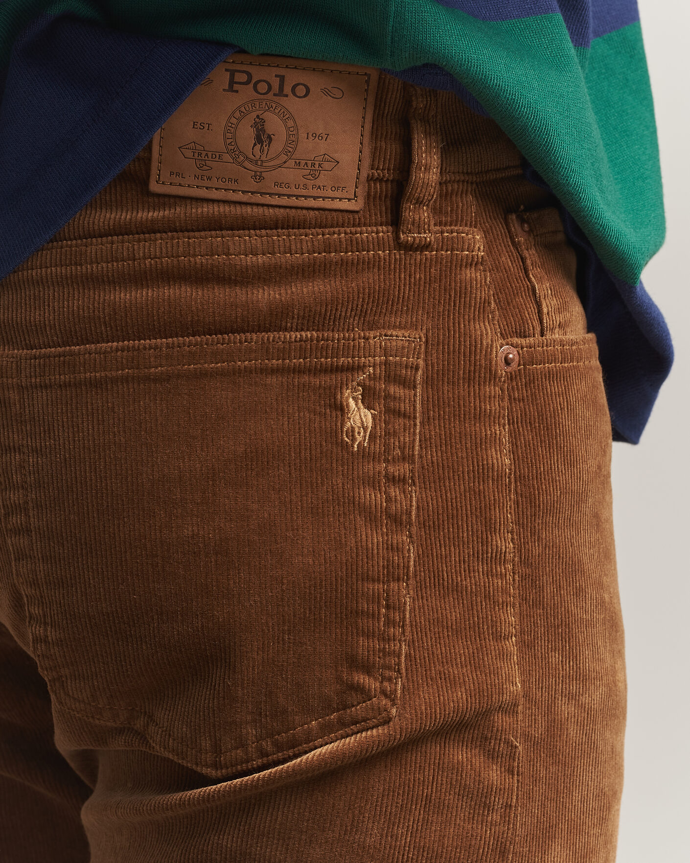 Hombres | Pantalones | Polo Ralph Lauren | Stretch Corduroy Straight Fit Pants Sepia