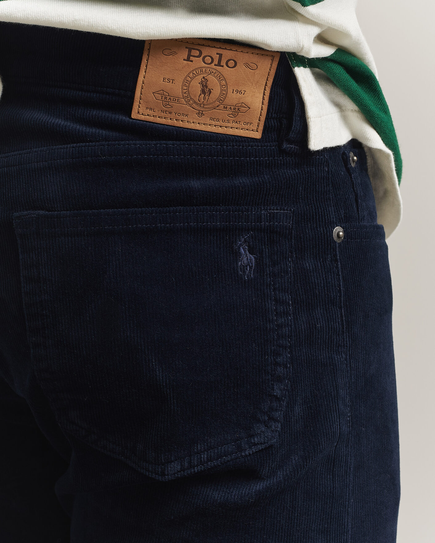 Hombres | Pantalones | Polo Ralph Lauren | Stretch Corduroy Straight Fit Pants Aviator Navy