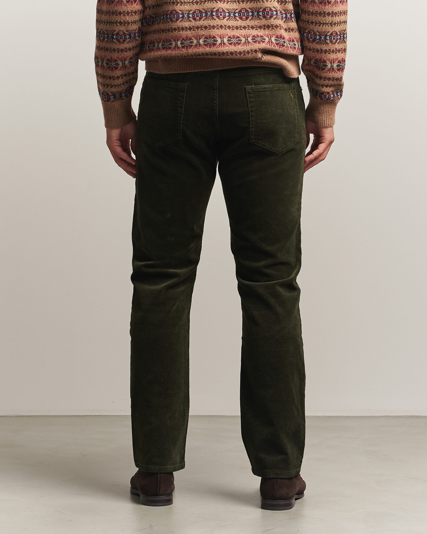 Hombres | Pantalones | Polo Ralph Lauren | Stretch Corduroy Straight Fit Pants Estate Olive