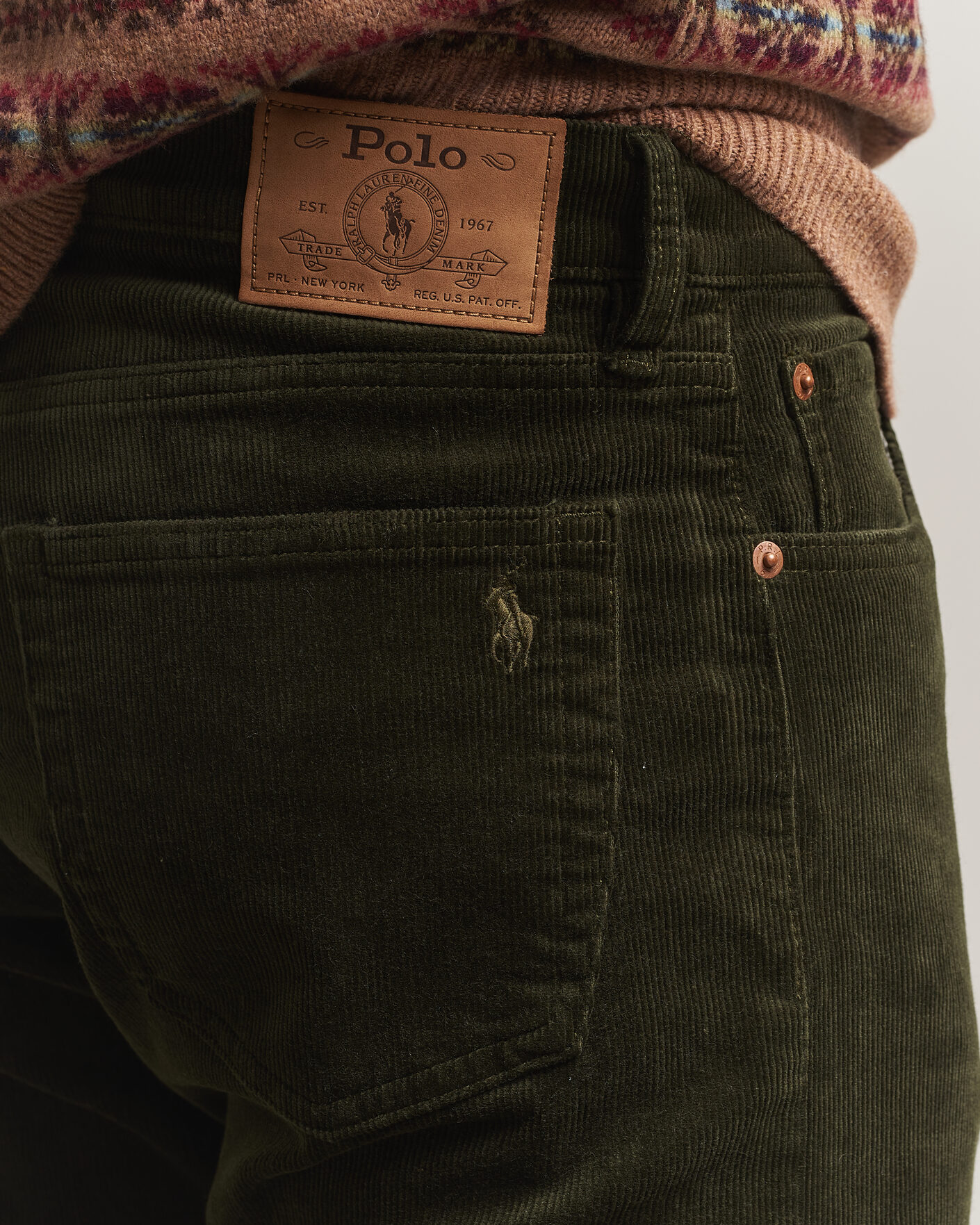 Hombres | Pantalones | Polo Ralph Lauren | Stretch Corduroy Straight Fit Pants Estate Olive