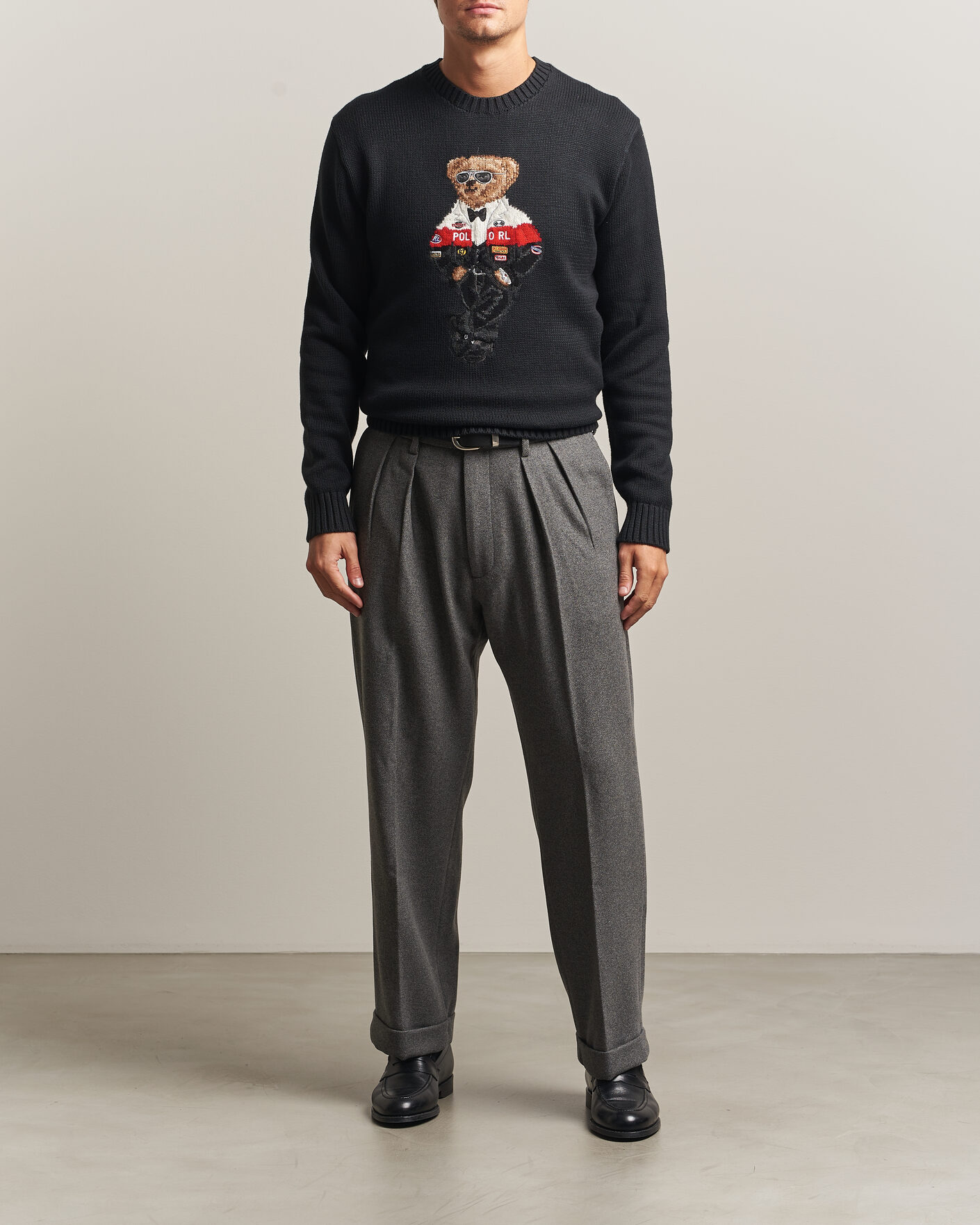 Hombres | Pantalones | Polo Ralph Lauren | Flanell Blend Straight Fit Pants Medium Grey
